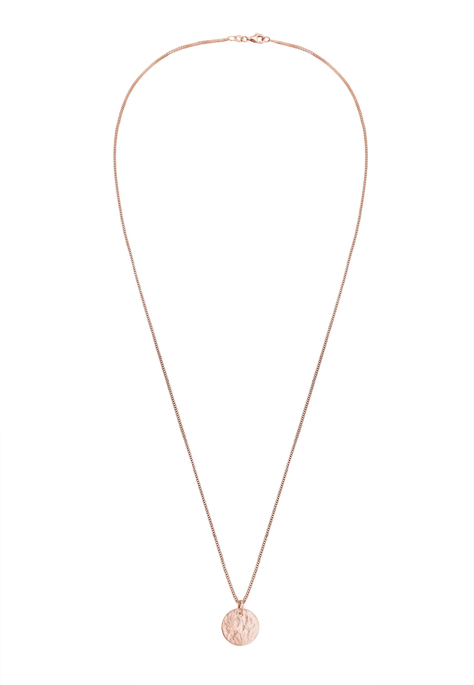 Elli Kette mit Anhänger »Plättchen Organic 925 Sterling Silber«
