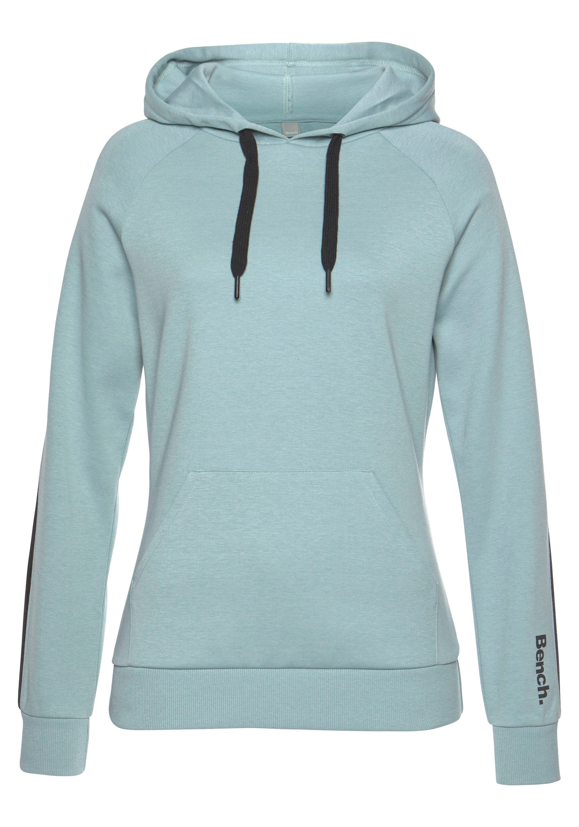Bench. Loungewear Kapuzensweatshirt, mit Seitenstreifen und Kängurutasche, Loungewear