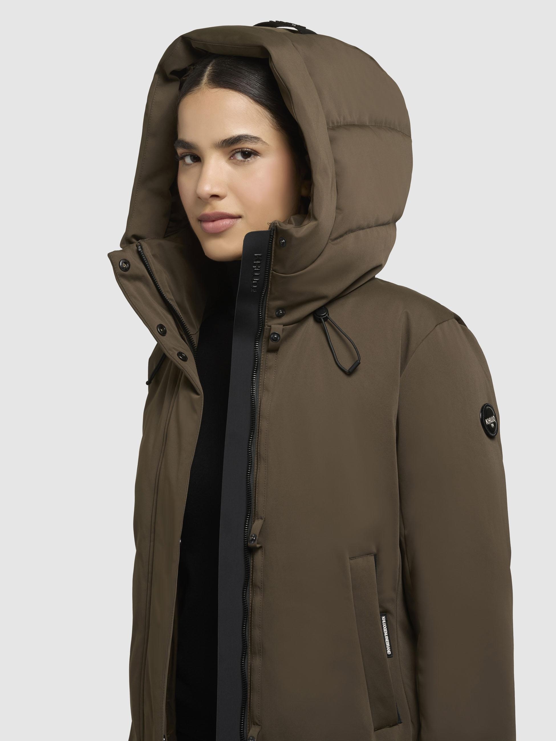 khujo Winterjacke »Palla-YM«, mit Kapuze, Damen Wintermantel mit verstellbarer Kapuze
