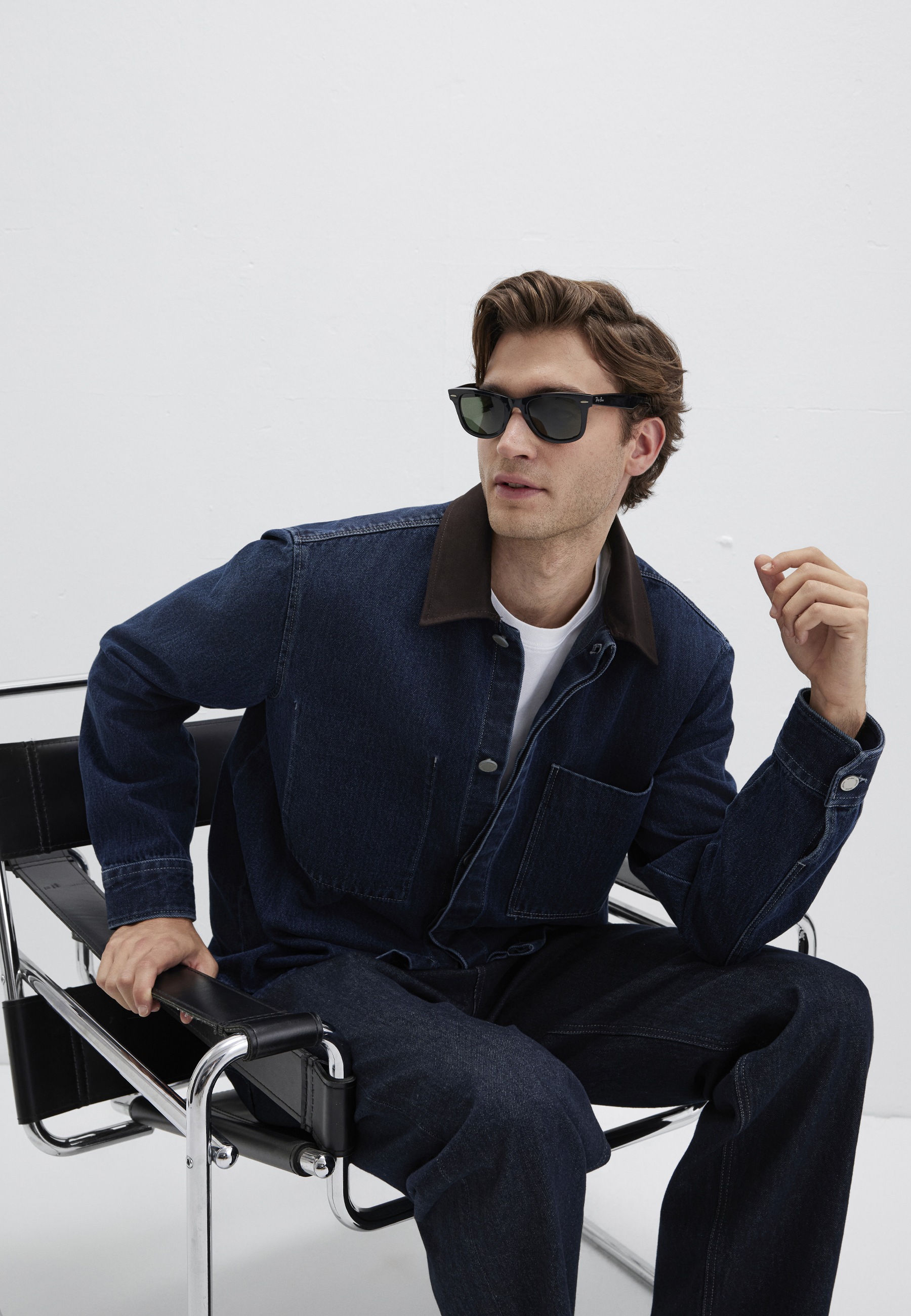 Mavi Langarmhemd "POCKET SHIRT" Premium Jeanshemd günstig online kaufen