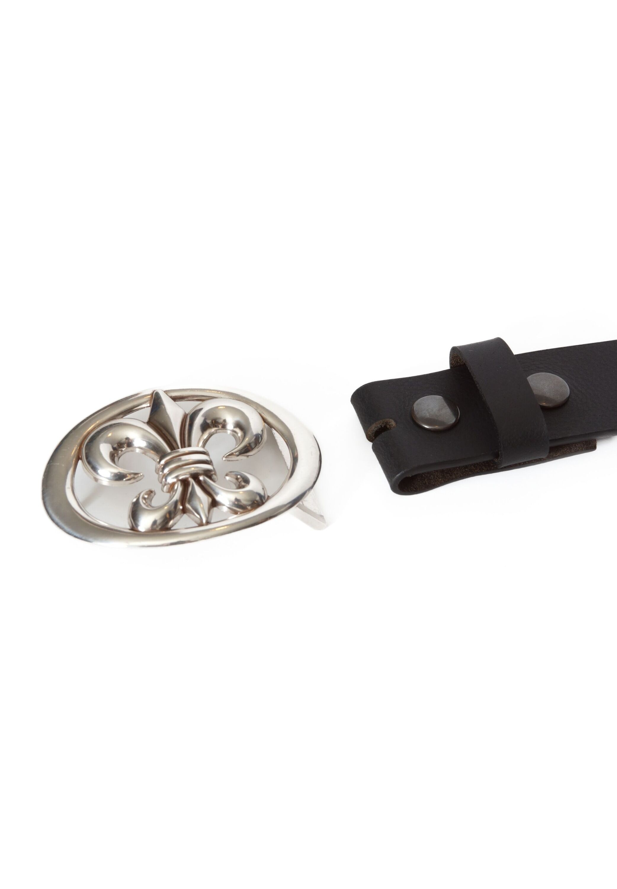 BA98-Cologne Ledergürtel »BA98-Cologne Wechselgürtel« mit austauschbarer Schließe mit Lilienmotiv