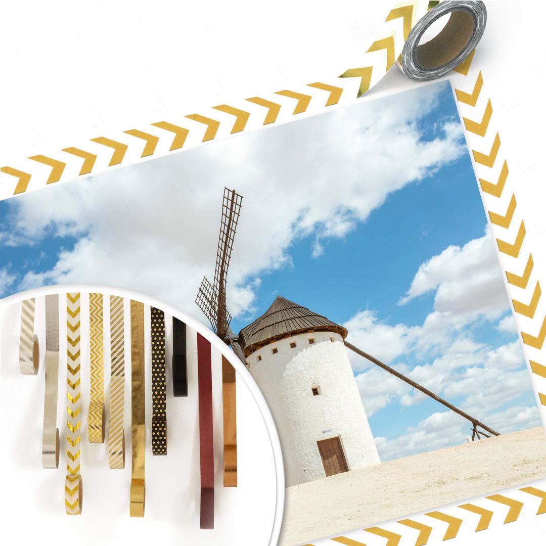 Wall-Art Poster »Windmühlen Don Quijote Poster, Wandbild, bestellen Spanien«, Bild, BAUR Gebäude, Wandposter | (1 St.)
