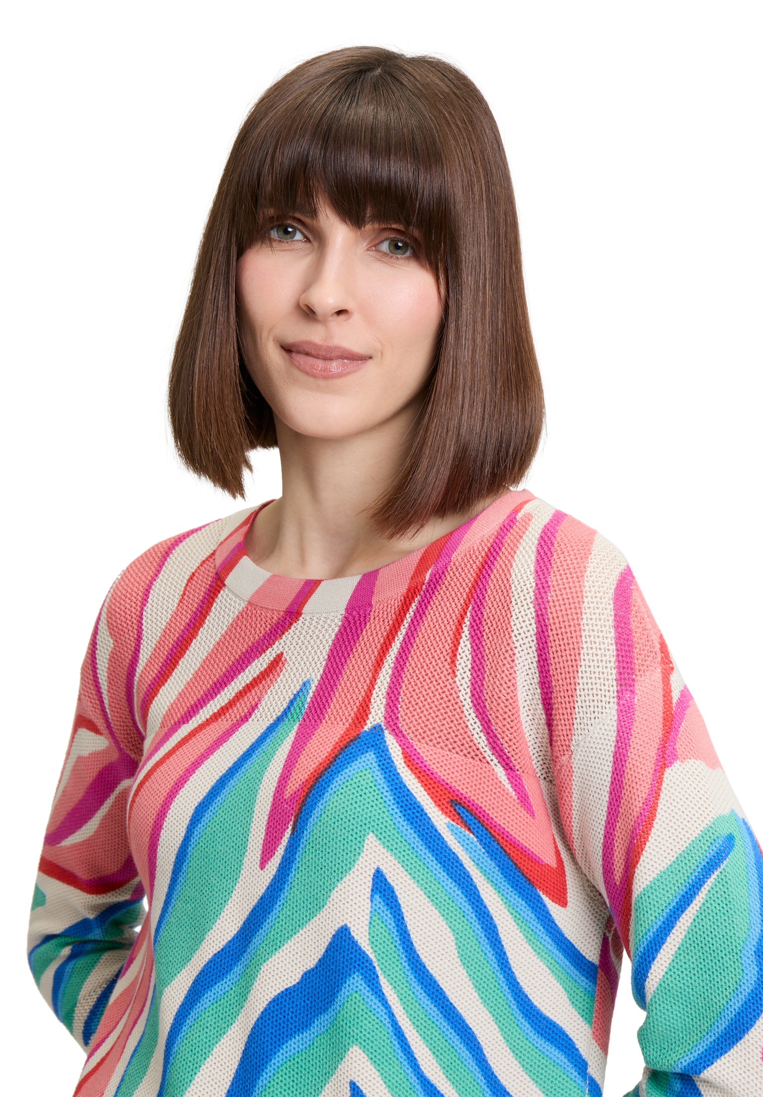 Betty Barclay Strickpullover »Betty Barclay Feinstrickpullover mit Print«, (1 tlg.), Druck