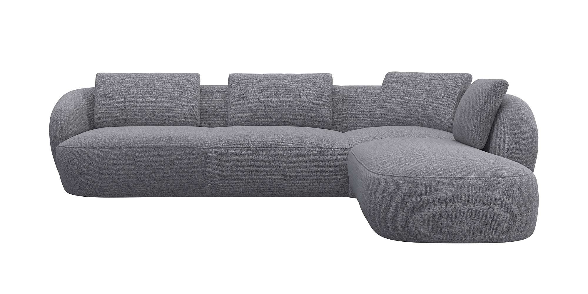 FLEXLUX "Torino, rund, L-Form, Sofa-Ecke mit Ottomane" Modernes, organische günstig online kaufen