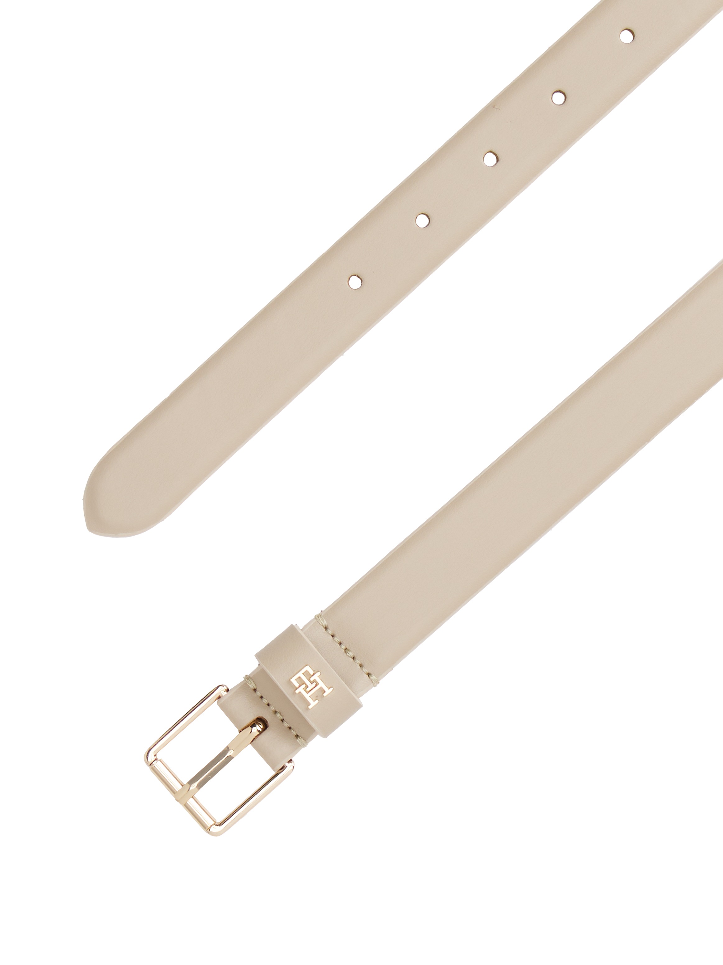 Thumbnail - Tommy Hilfiger Ledergürtel "TH SQUARE 2.5 cm breit GO" mit eckiger Schnalle und TH-Monogramm