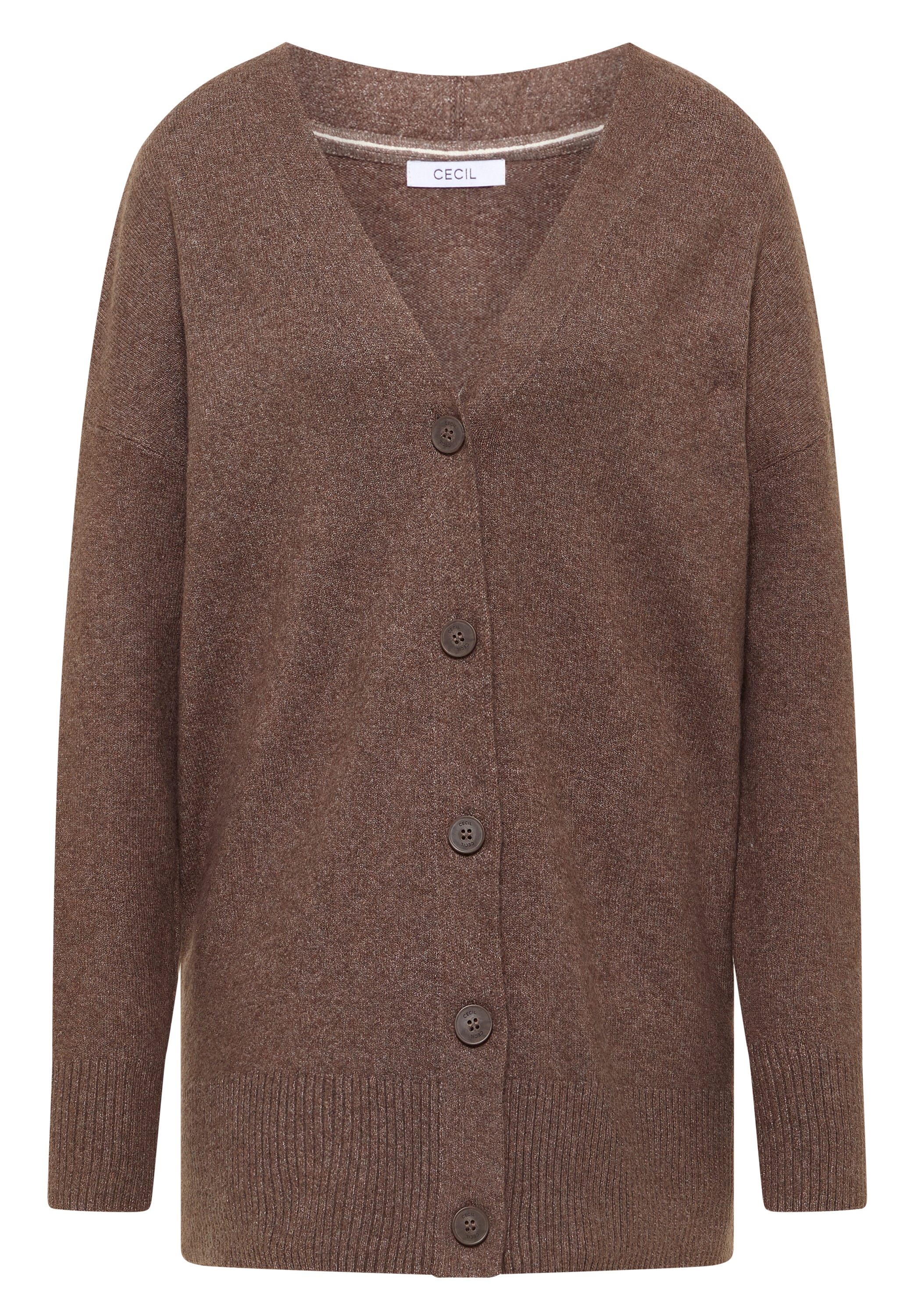 Cecil Cardigan mit Schlitz am Saum