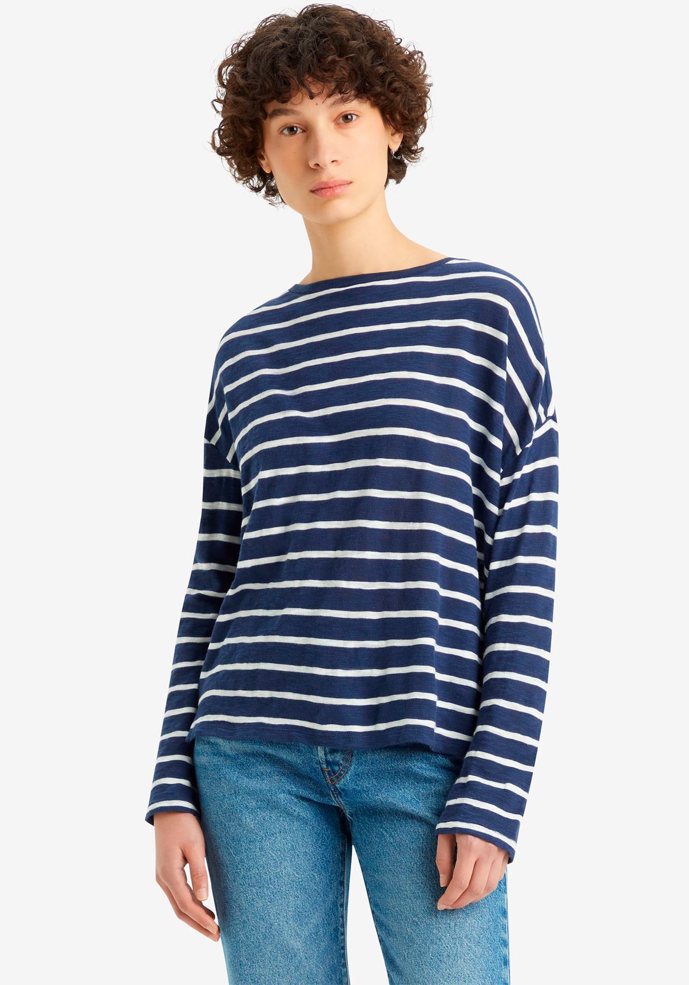 Levis Langarmshirt "MARGOT LONG SLEEVE BLUE" günstig online kaufen