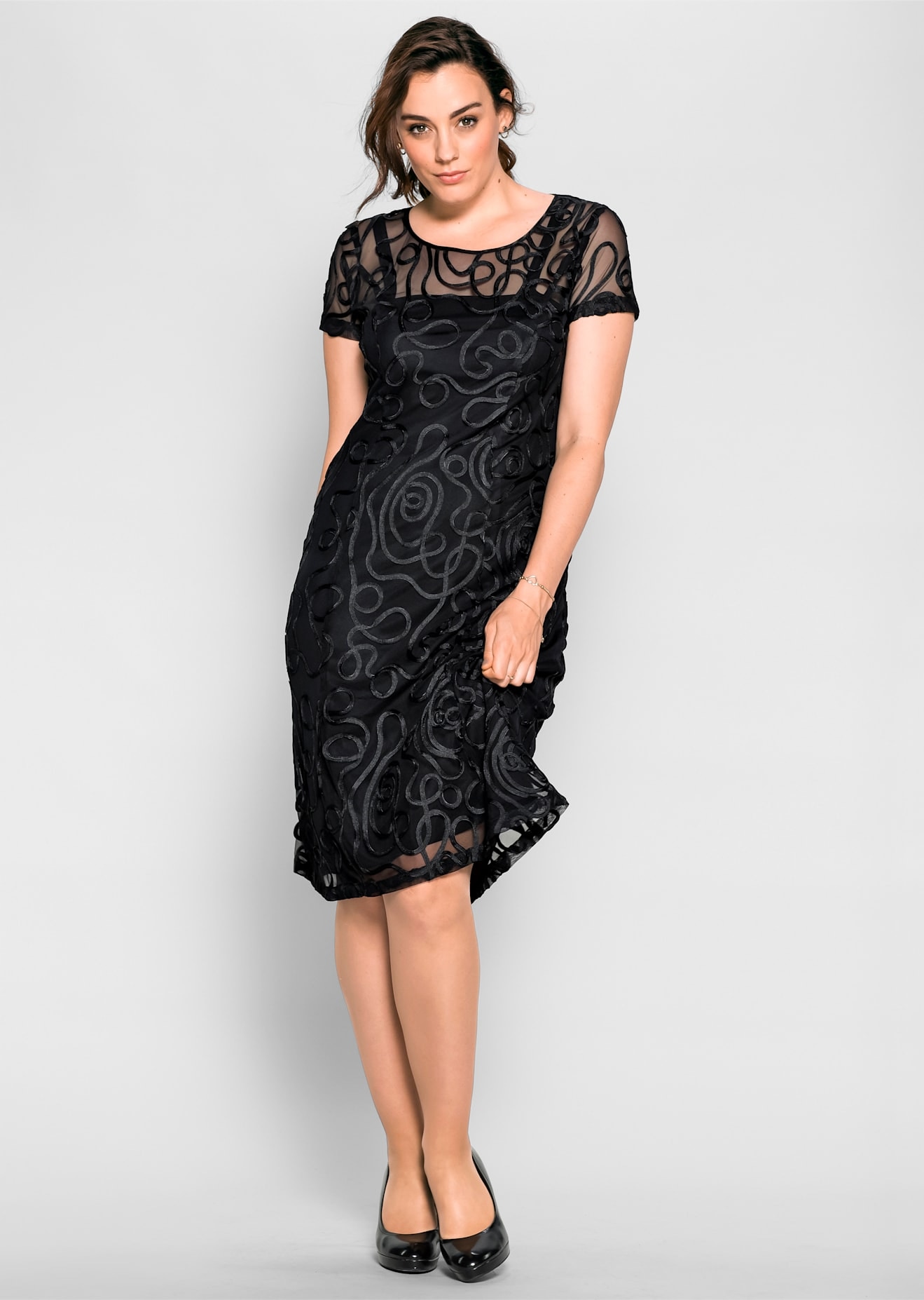 Sheego Spitzenkleid "Spitzenkleid" günstig online kaufen