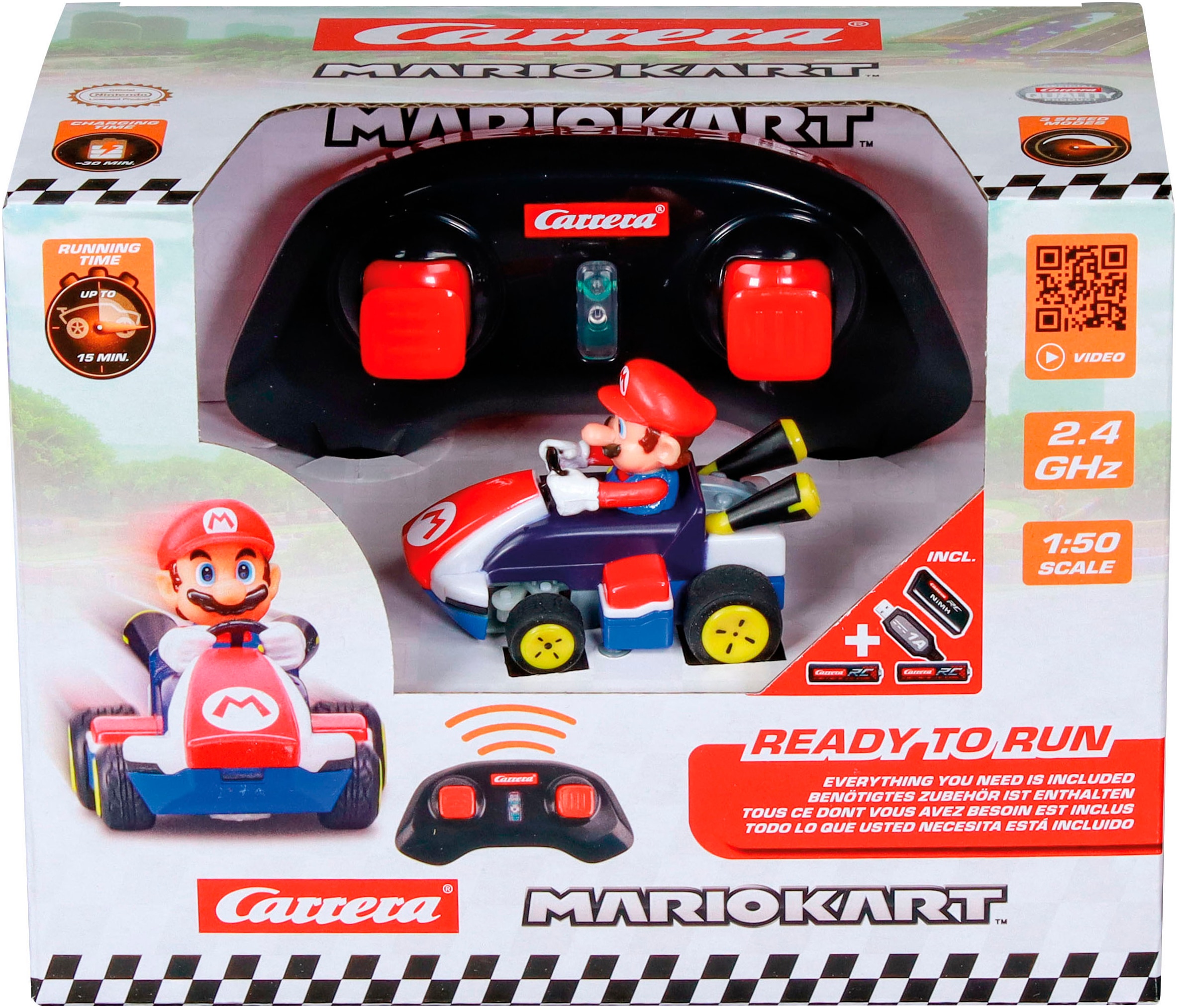 Carrera® RC-Auto »Carrera® RC Mini Mario Kart™, Mario, 2,4 GHz«