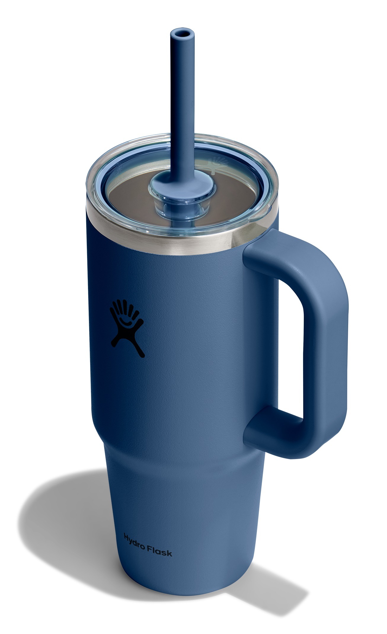 Hydro Flask Thermobecher "24 OZ Travel Tumbler Clear Lid, 710 ml" Kompatibel mit Eindrückzubehör der Größe Medium