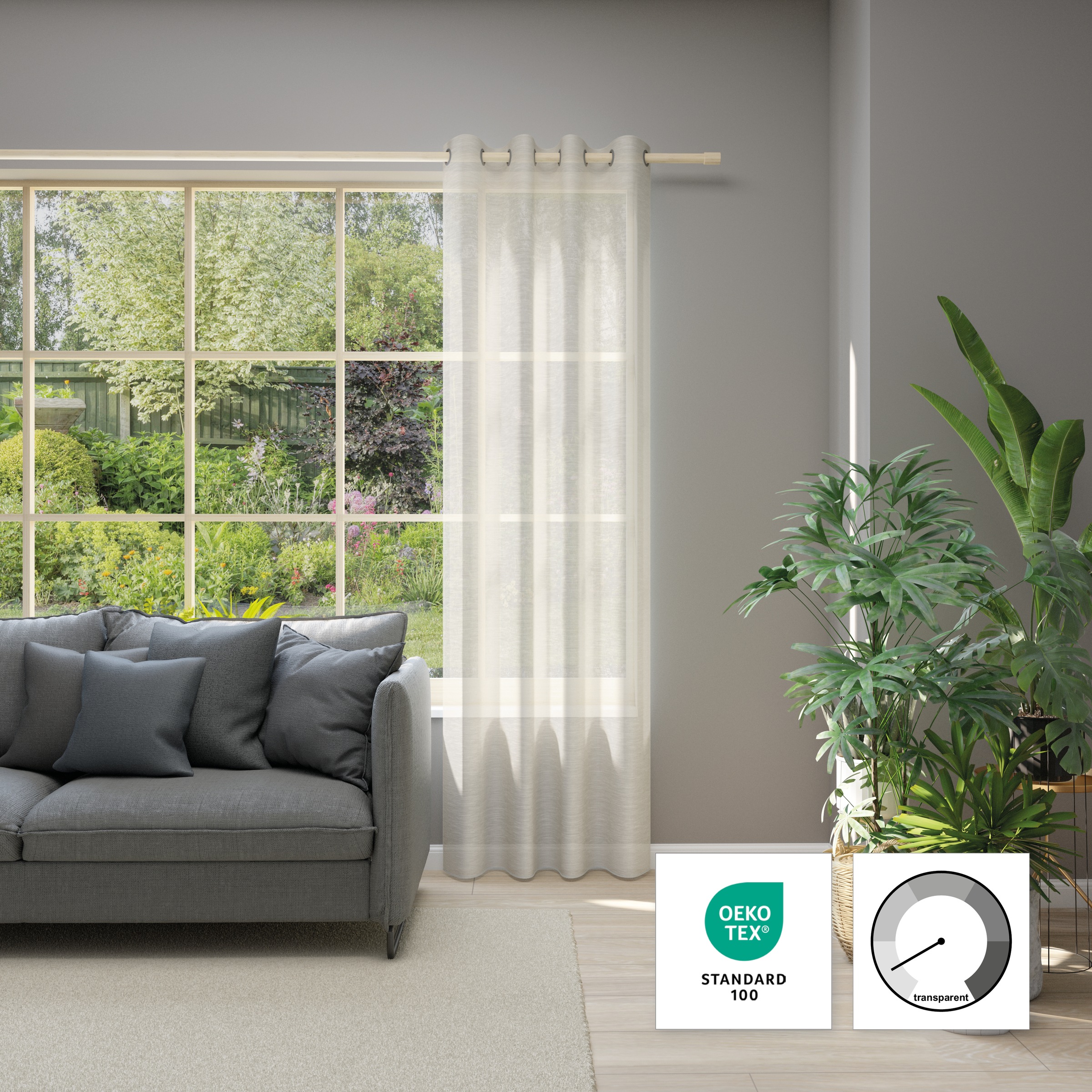 Neutex for you Vorhang "Allure" Ösen 1 Stk. tlg. HxB: 245x140, Ösenschal mi günstig online kaufen