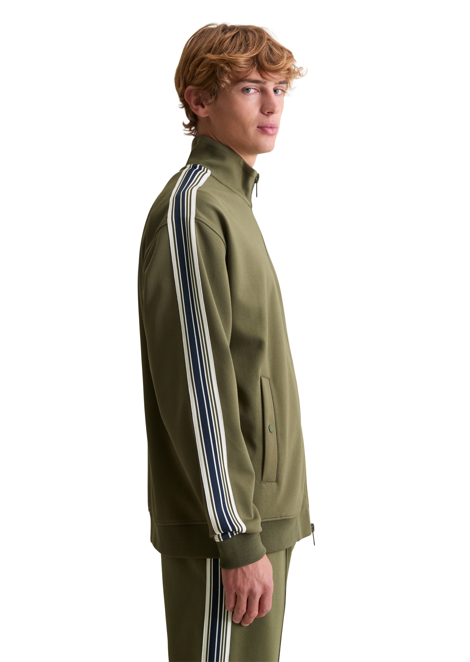 Marc O'Polo DENIM Sweatjacke »mit Kontraststreifen«