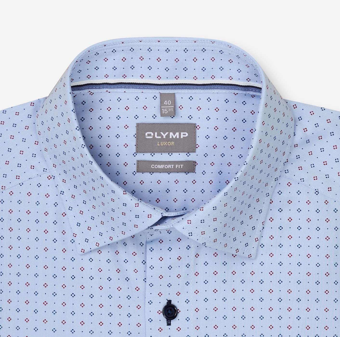 OLYMP Langarmhemd »Luxor« Businesshemd, comfort fit, Under-Button-down-Kragen