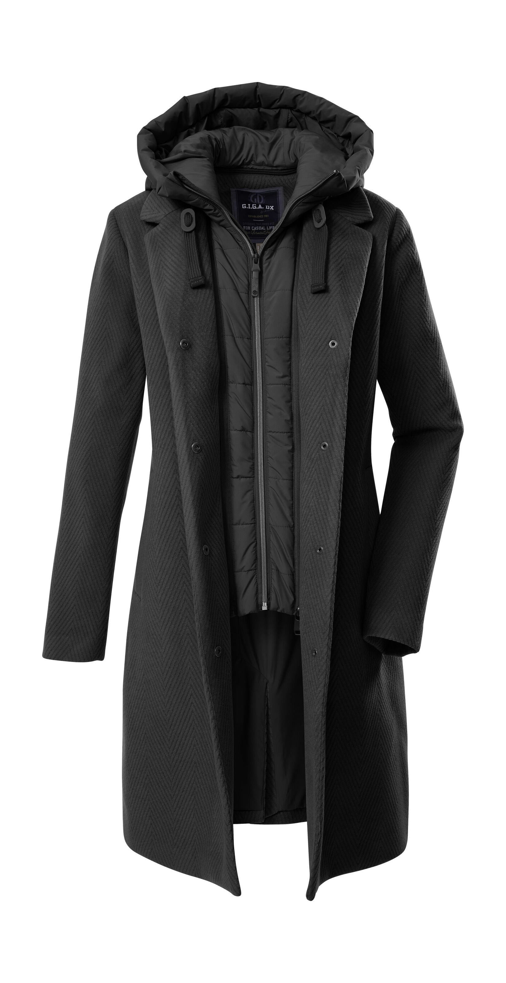 G.I.G.A. DX by killtec Parka »GW 20 WMN PRK«, Windabweisender Damen Parka mit abnehmbarer Kapuze und Gilet
