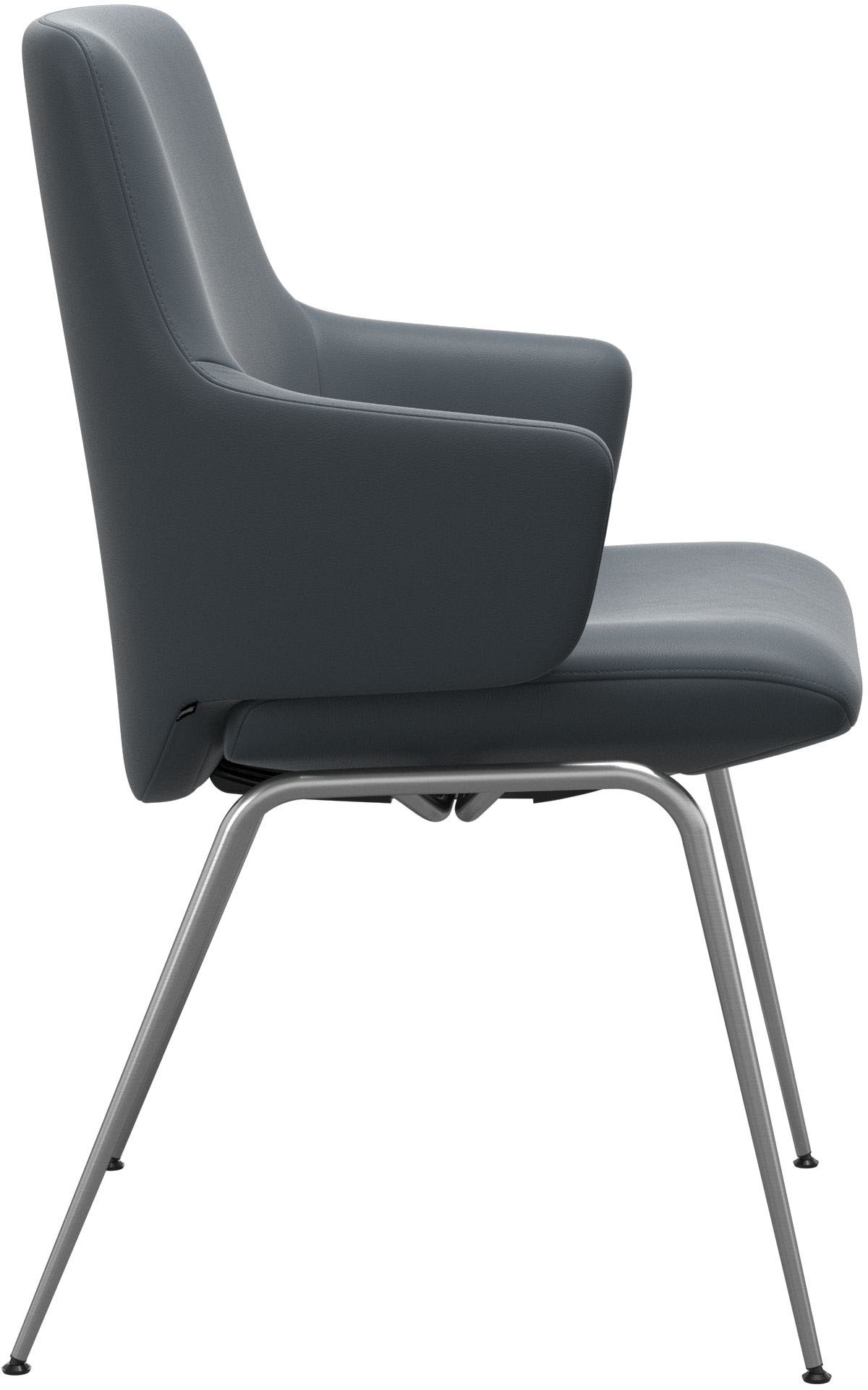 Stressless® Polsterstuhl »Laurel«, Leder BATICK, Low Back mit Armlehne, Größe L, mit Beinen aus Stahl in Chrom glänzend