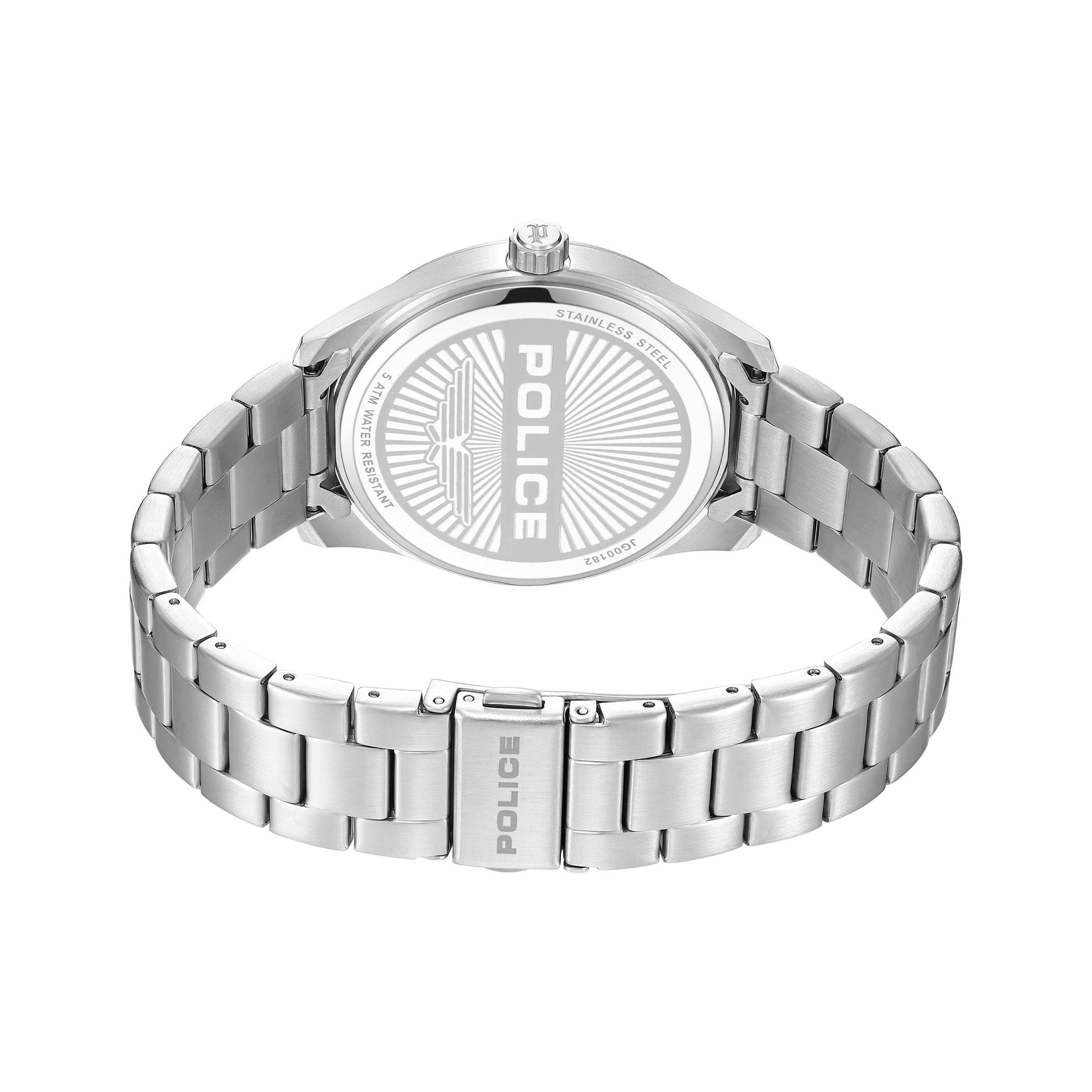 Police Quarzuhr »Grille« Armbanduhr, Herrenuhr, Edelstahlarmband, analog
