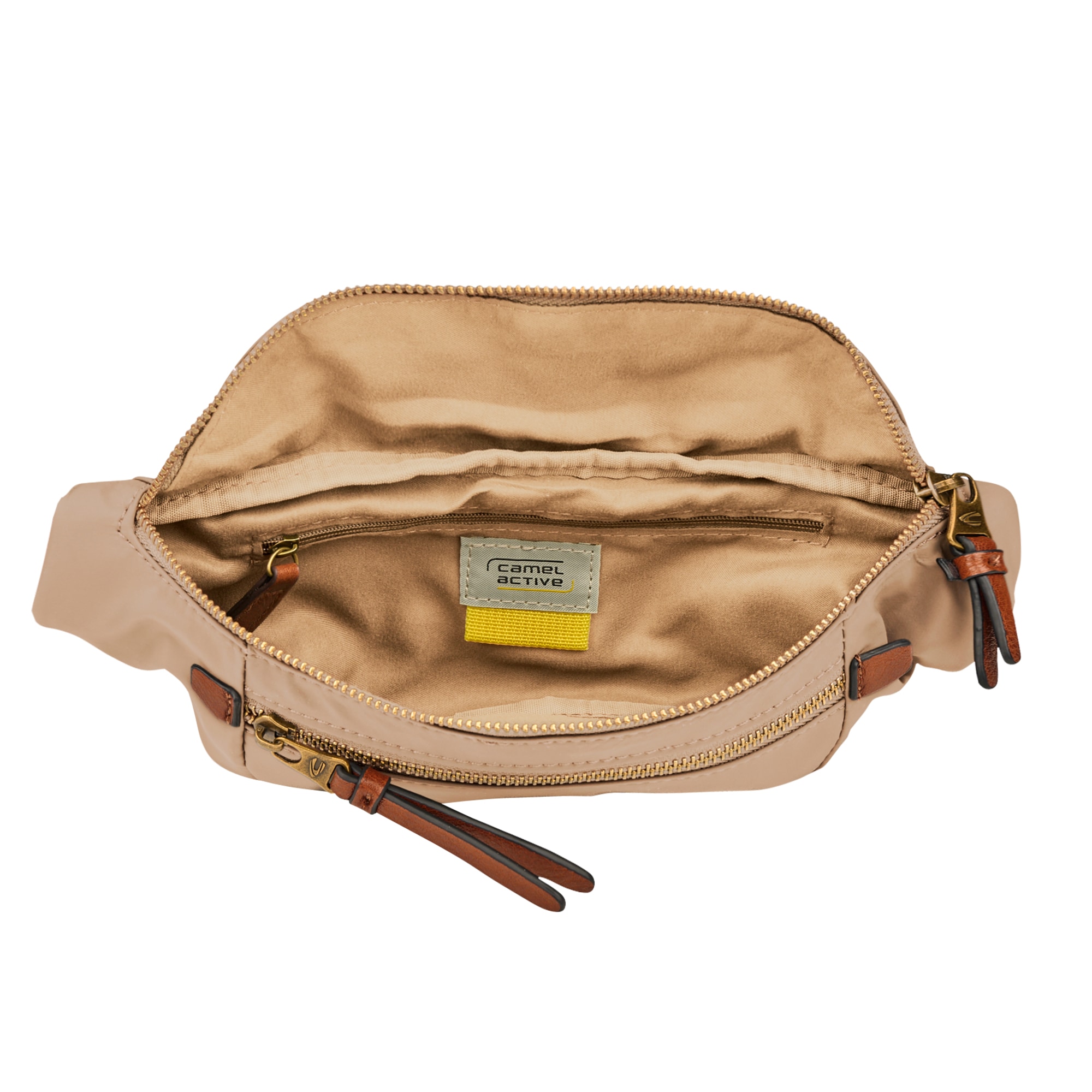 camel active Bauchtasche »Bari«, aus hochwertigem matten Nylon mit gestreiftem Gewebeband