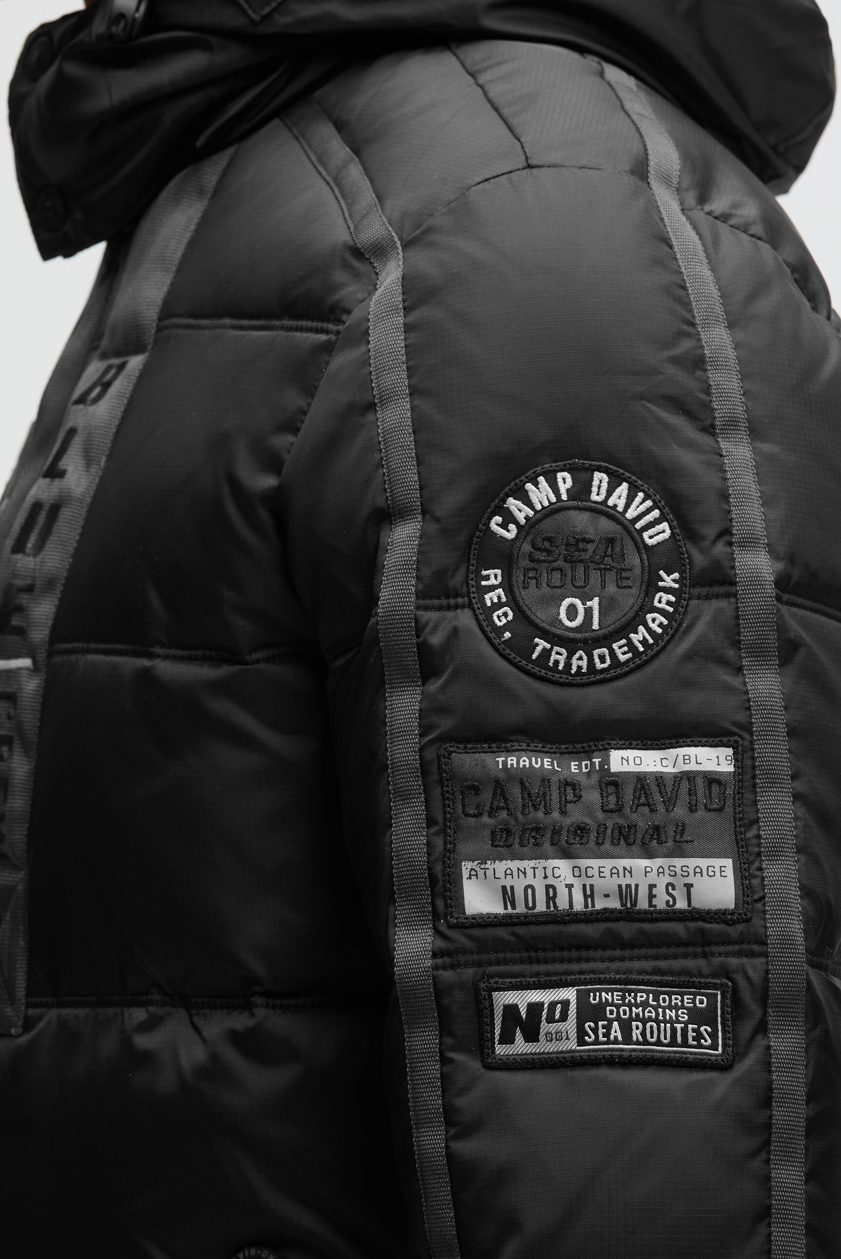 CAMP DAVID Winterjacke mit Kapuze mit abtrennbarer Kapuze