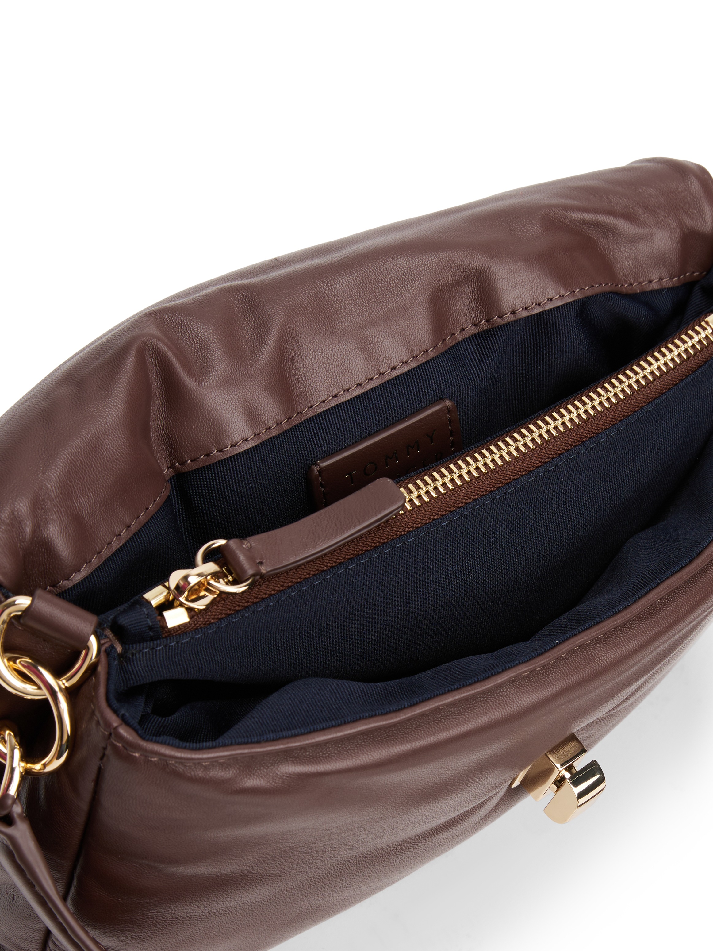 Thumbnail - Tommy Hilfiger Schultertasche "SOFT LEATHER CONV CROSSOVER", Damen Umhängetasche, Schultertasche mit elegantem Drehversc...