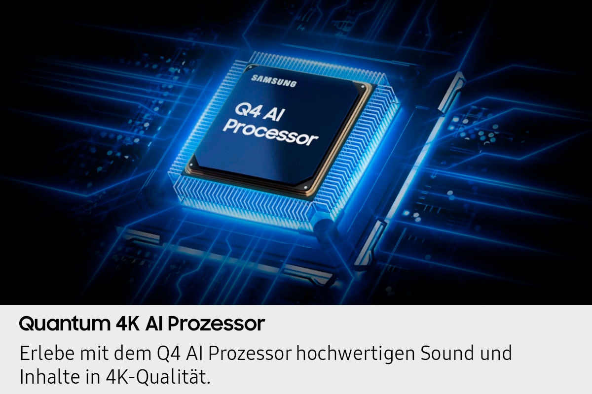 Samsung QLED-Fernseher »GQ43Q7FAAU«, 4K Ultra HD, Smart-TV, Quantum HDR, Knox Security, Art Store, 3D Sound, Gaming Hub, AI TV