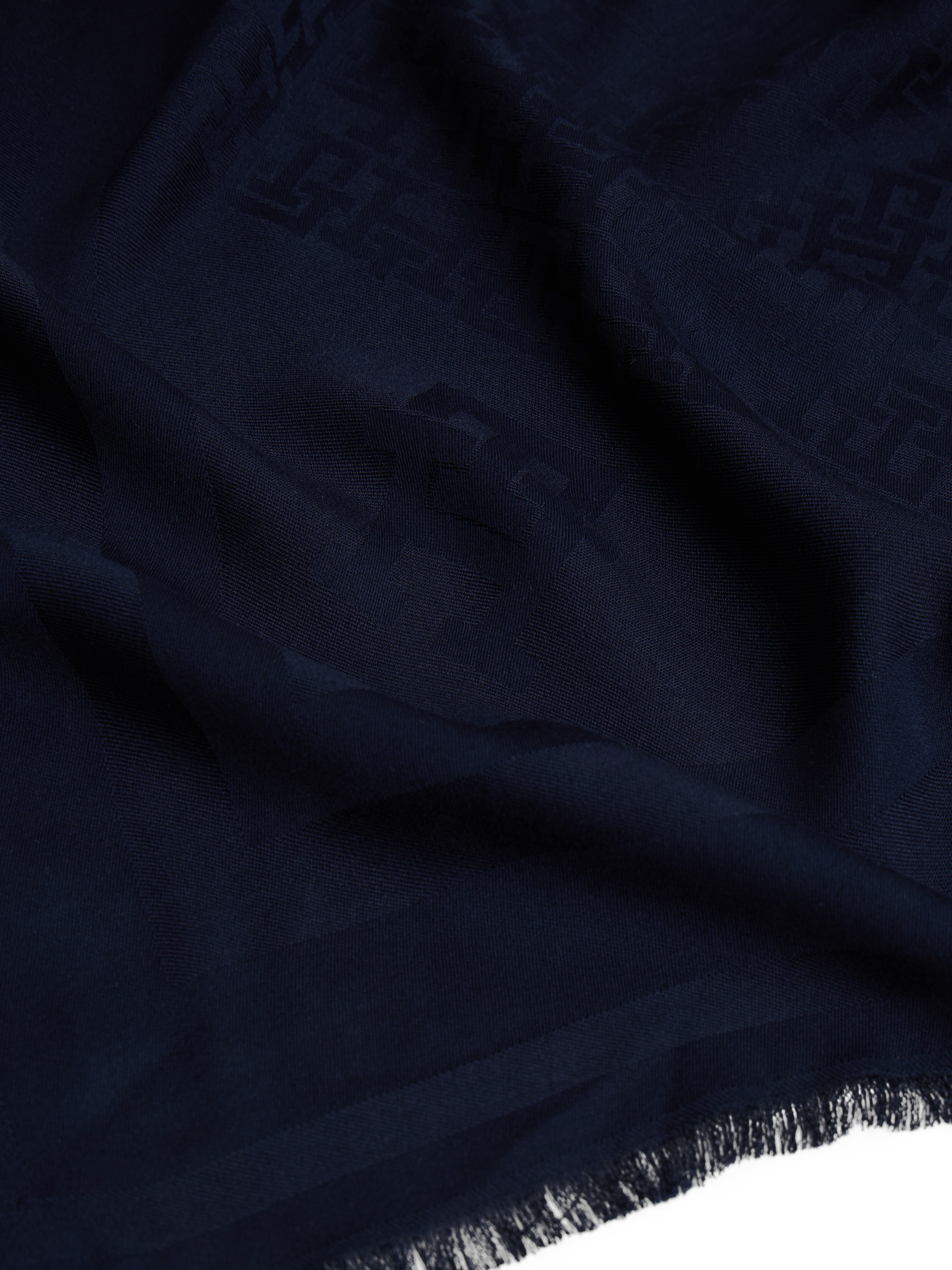 Thumbnail - Tommy Hilfiger Schal "TH MONOGRAM" mit Fransen und TH-Monogramm