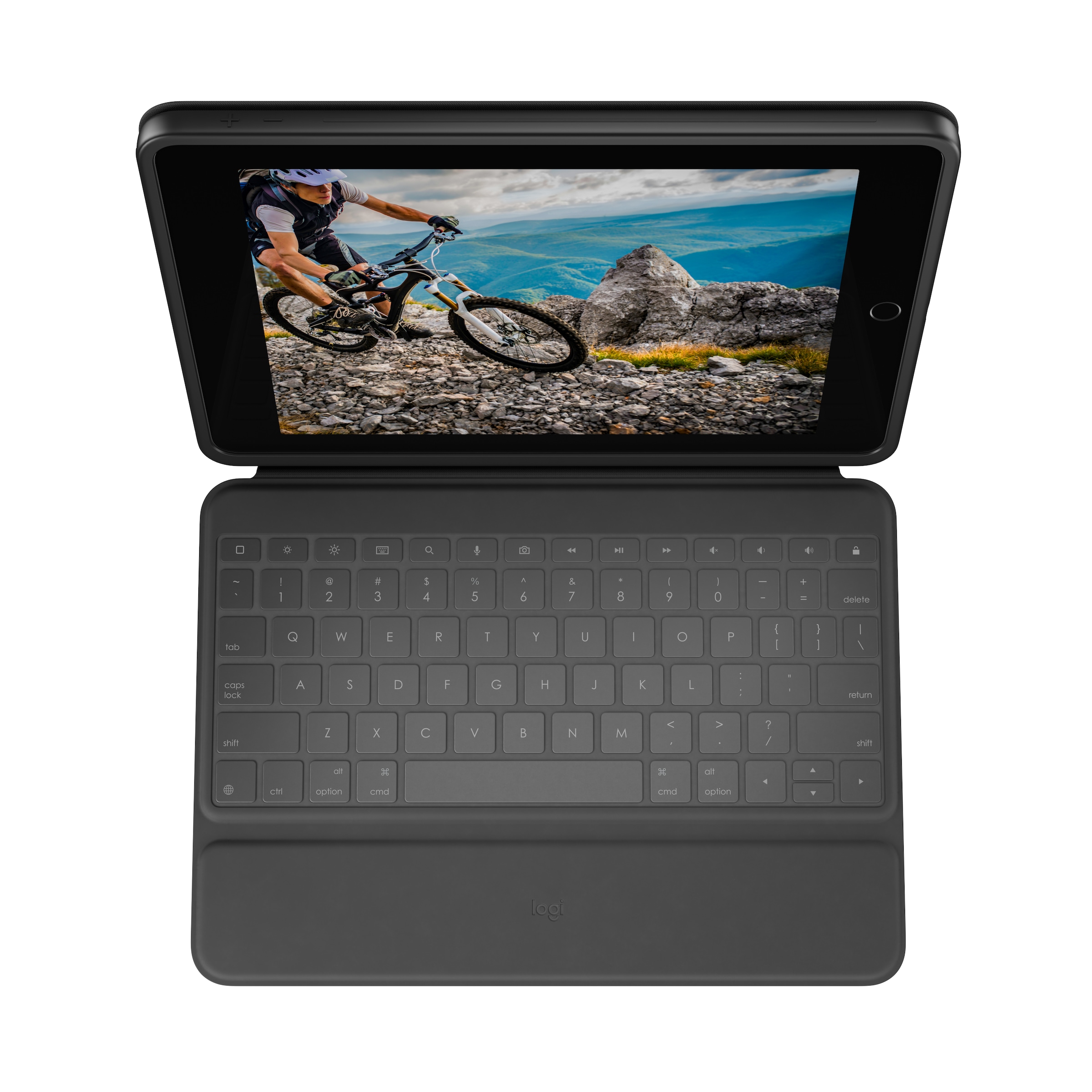 Logitech iPad-Tastatur »Rugged Folio (7th and 8th generation)- FRA - CENTRAL«