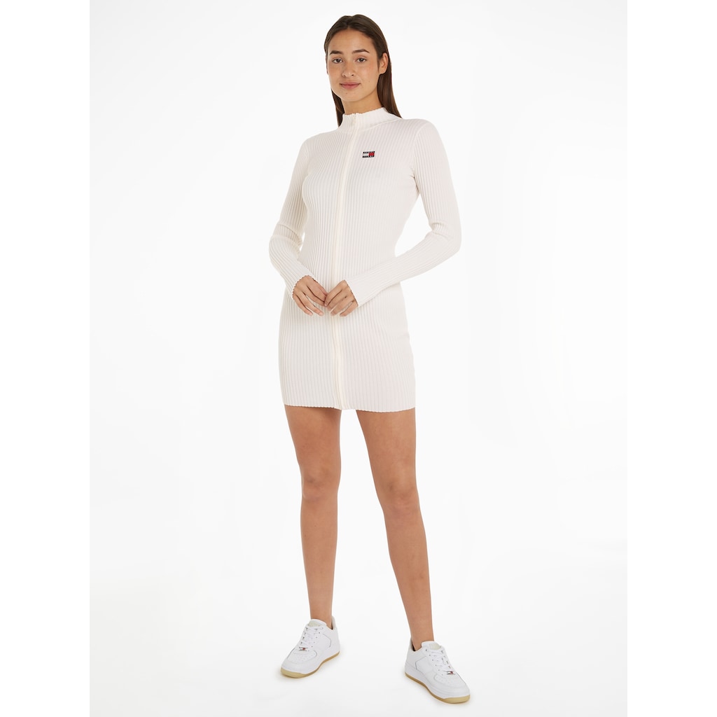 Tommy Jeans Strickkleid »TJW BADGE ZIP SWEATER DRESS«, mit Zipper