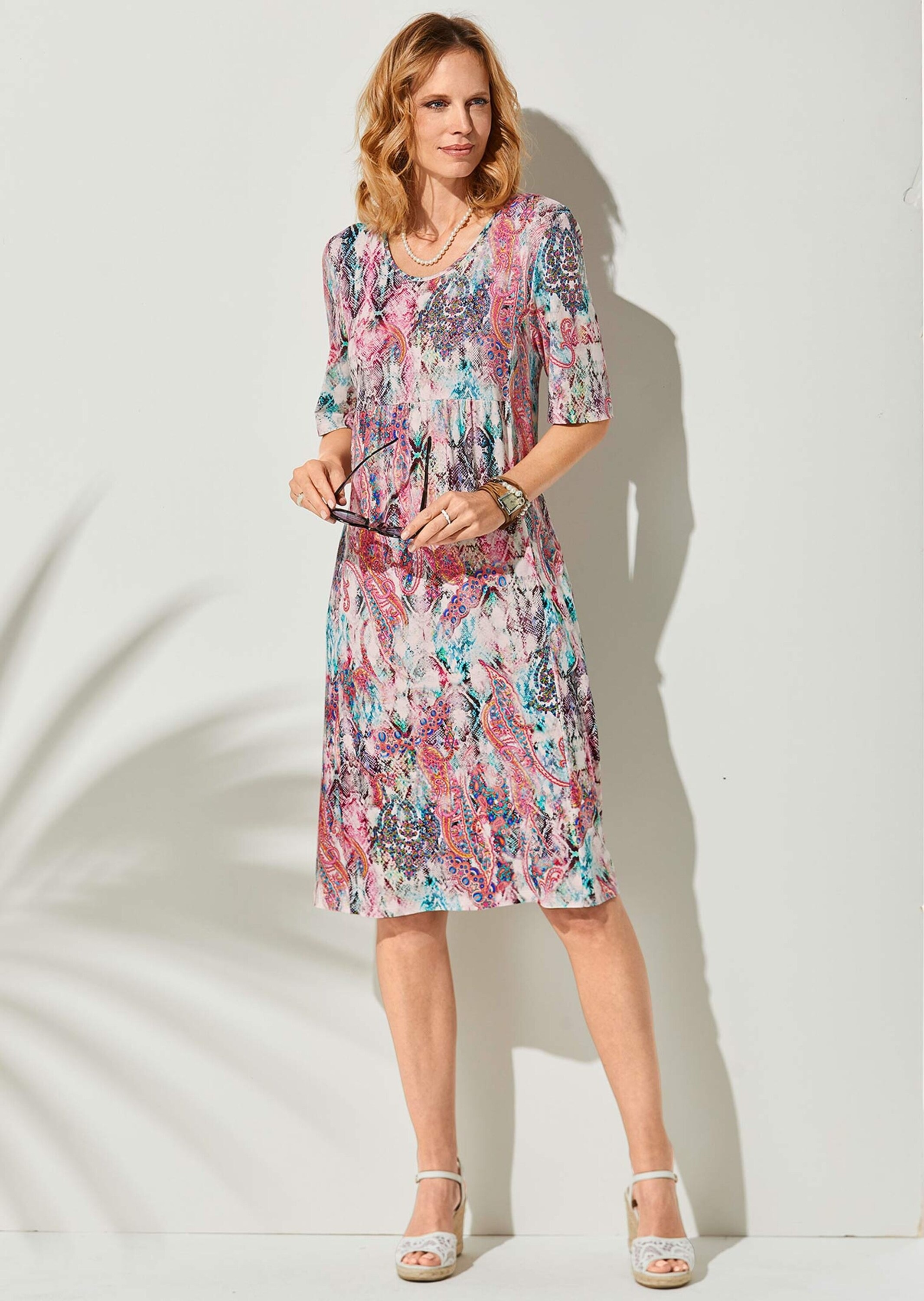 GOLDNER Jerseykleid »Elastisches Jerseykleid mit modischem Druck«