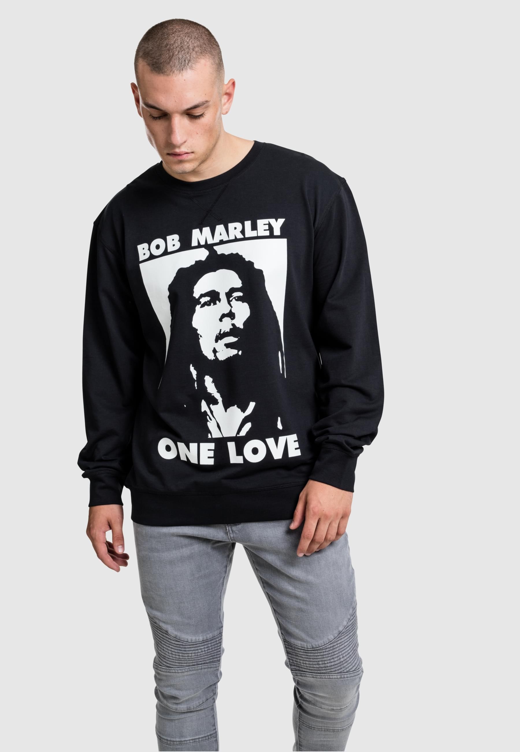 MisterTee Rundhalspullover »MisterTee Herren Bob Marley One Love Crewneck«, (1 tlg.)