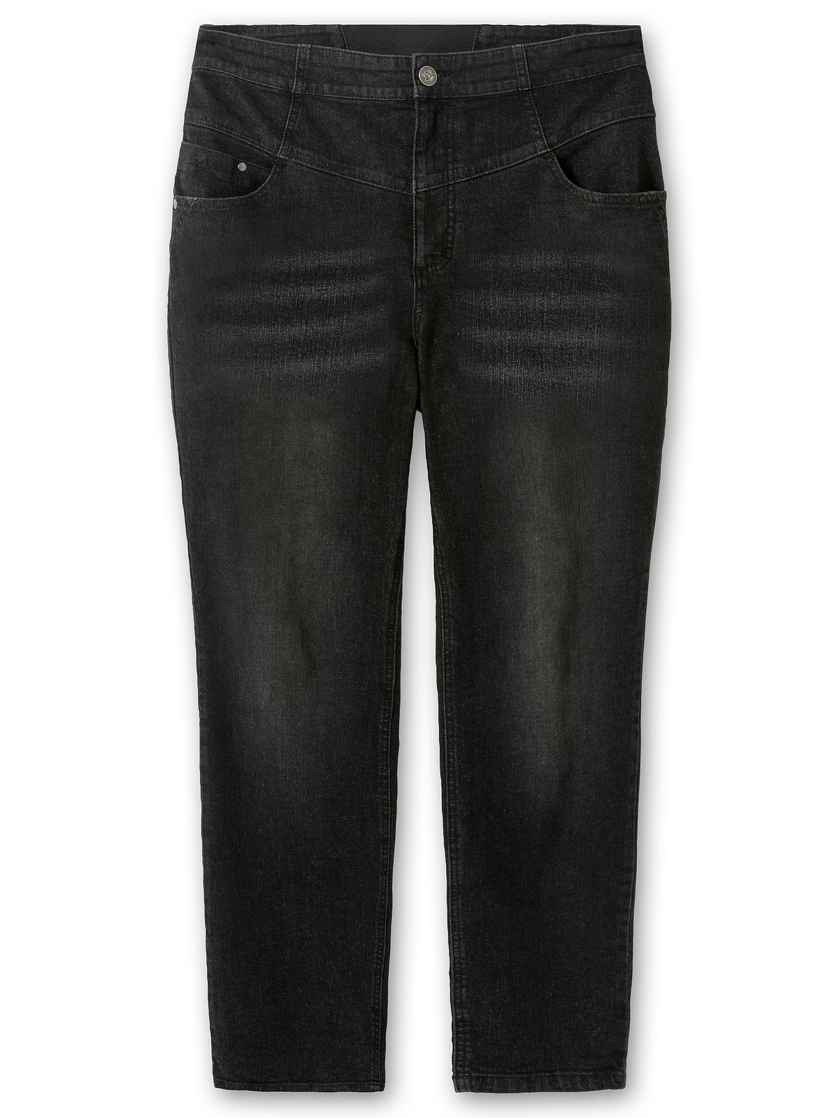 Sheego Stretch-Jeans »Große Größen«, mit breitem High-Waist-Bund