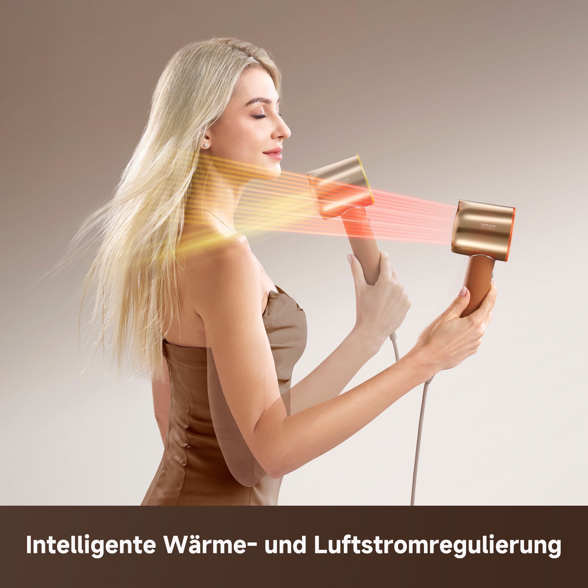 Dreame Haartrockner »Miracle Pro« 1.600 W 4 Aufsätze 1.600 Watt, Essenz-Infusionsnebel, Rotlichtfunktion, Ionentechnologie