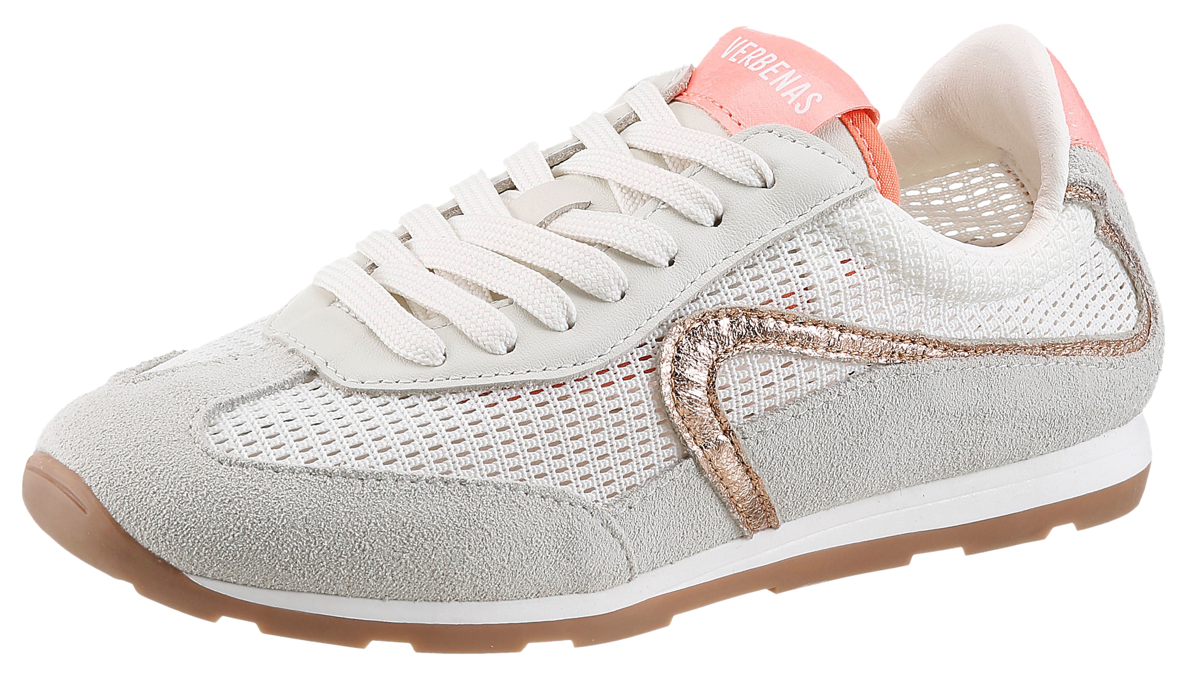 VERBENAS Keilsneaker "JAMAICA" Retrosneaker, Halbschuh, Schnürschuh mit Mesheinsatz