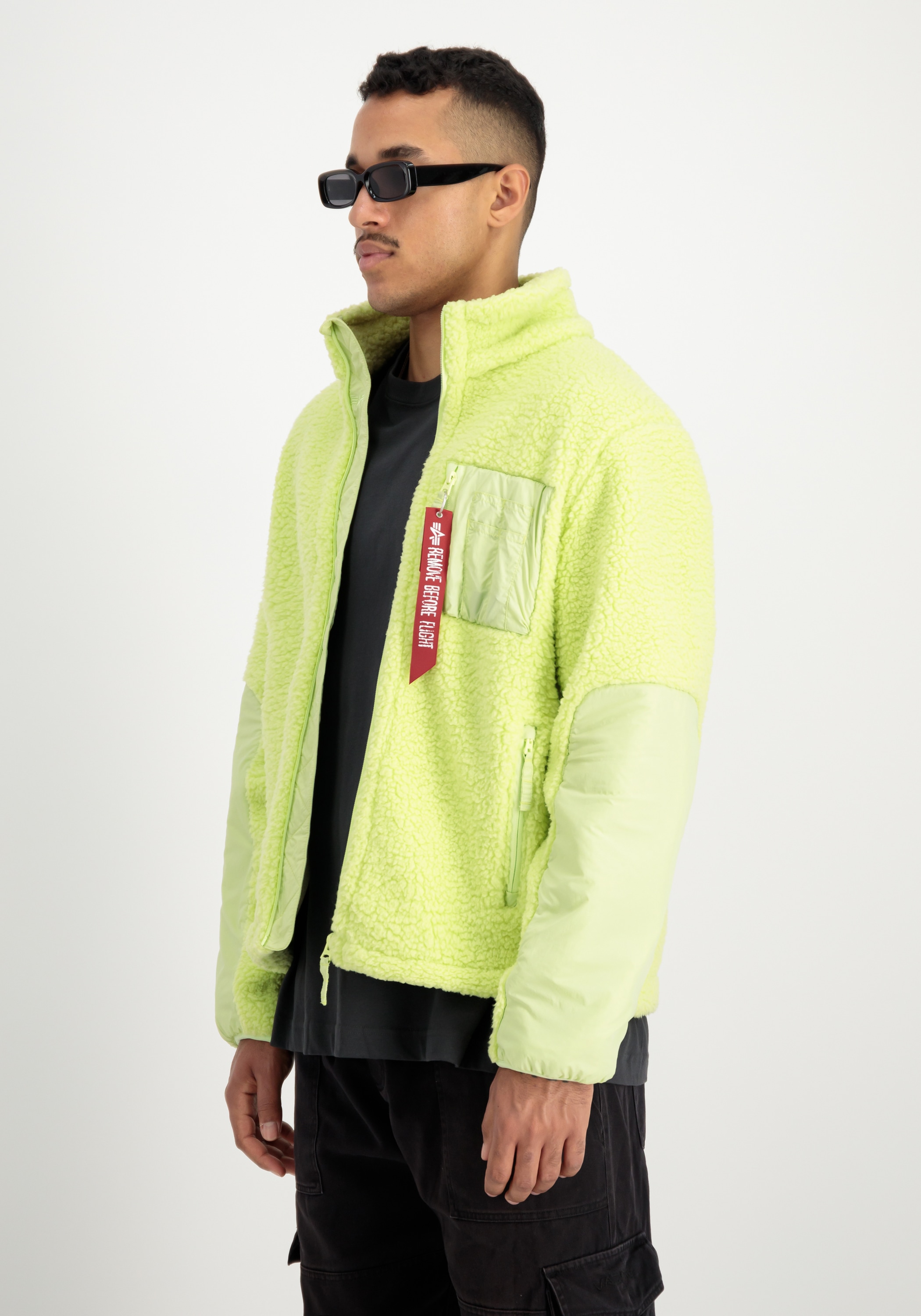 Alpha Industries Funktionsjacke »Sherpa Zip-Jacket Utility Jacke«