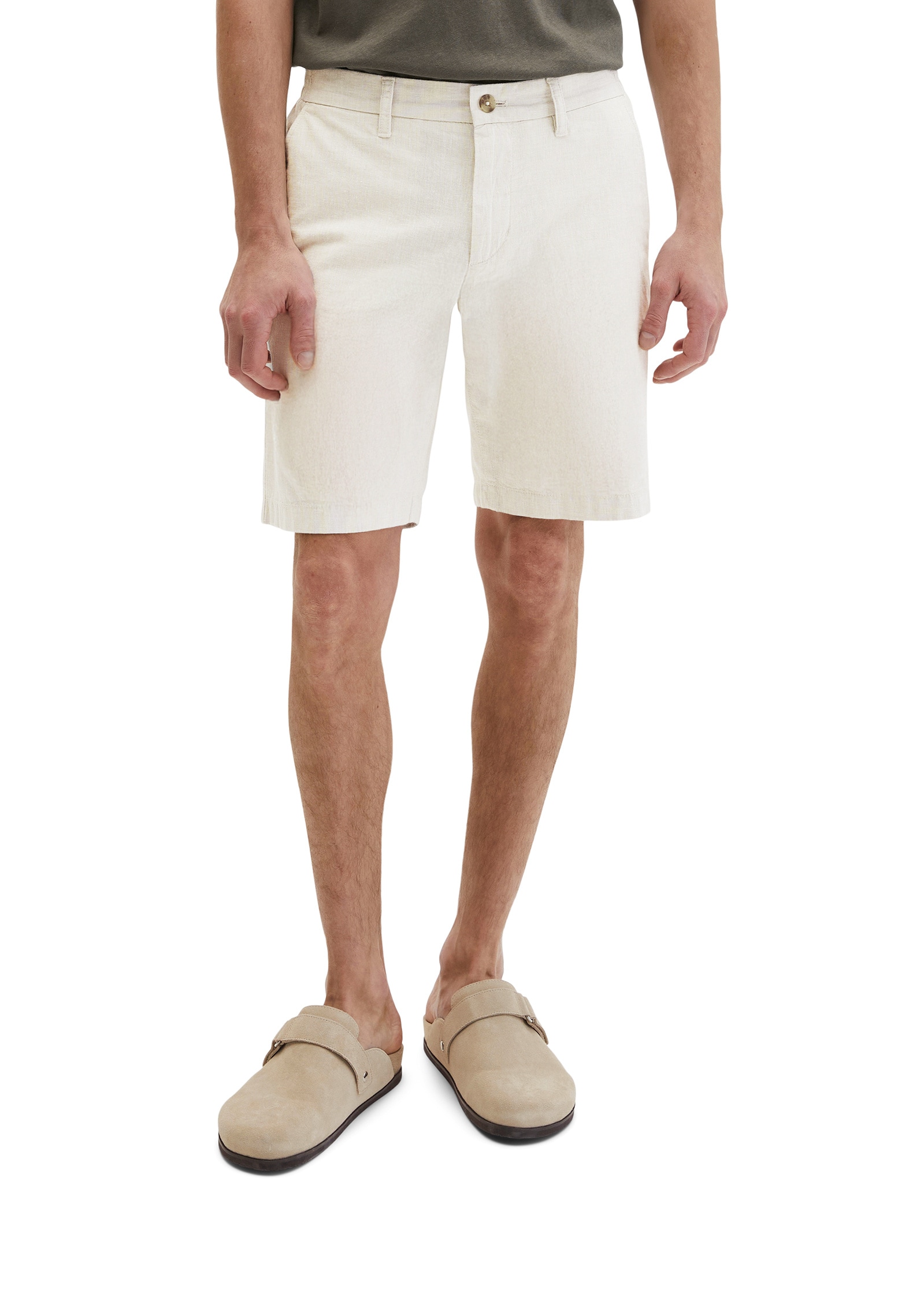 Marc OPolo Shorts "aus Bio-Baumwoll-Leinen-Mix" günstig online kaufen