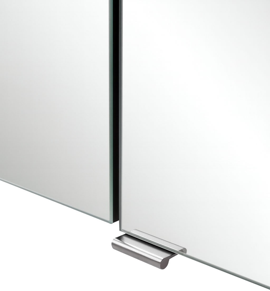 OTTO home Spiegelschrank »BOZEN, 3D-Spiegelschrank 60 cm« Inklusive LED-Aufbauleuchte, Steckdose und Schalter