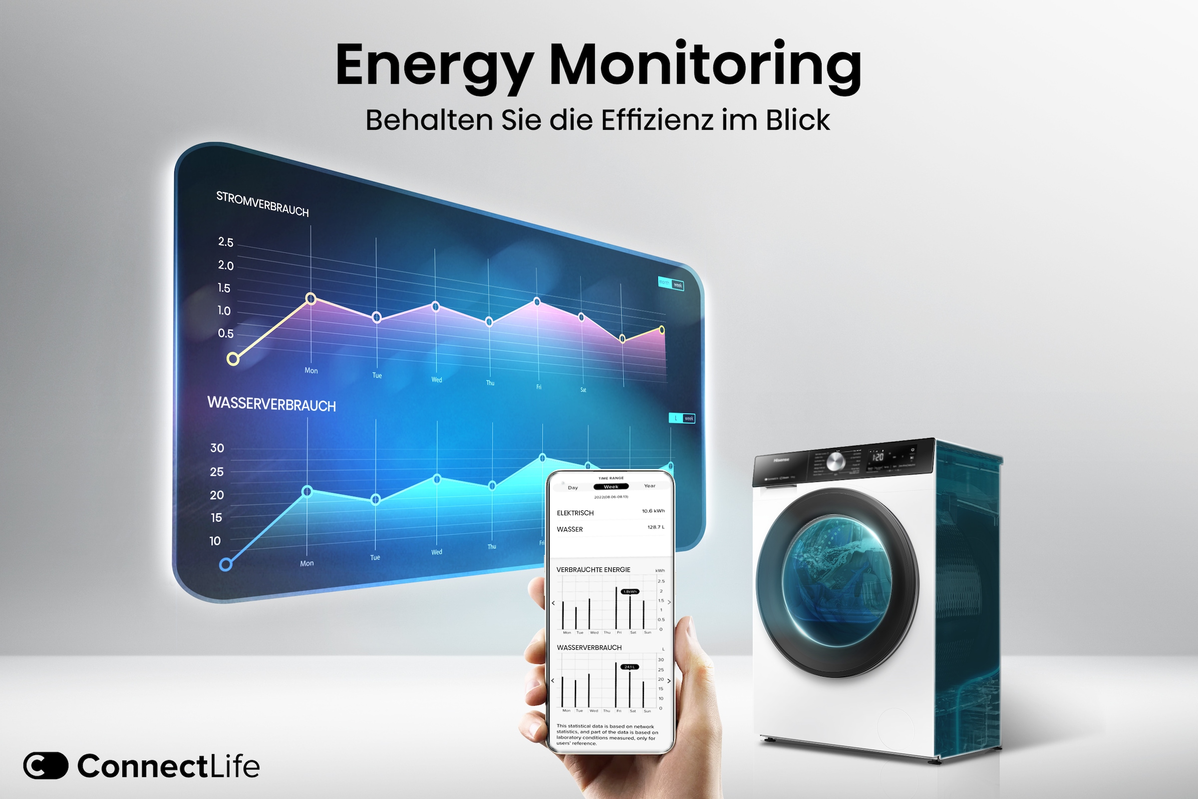 Hisense Wärmepumpentrockner »DH3S802BW3«, 8 kg