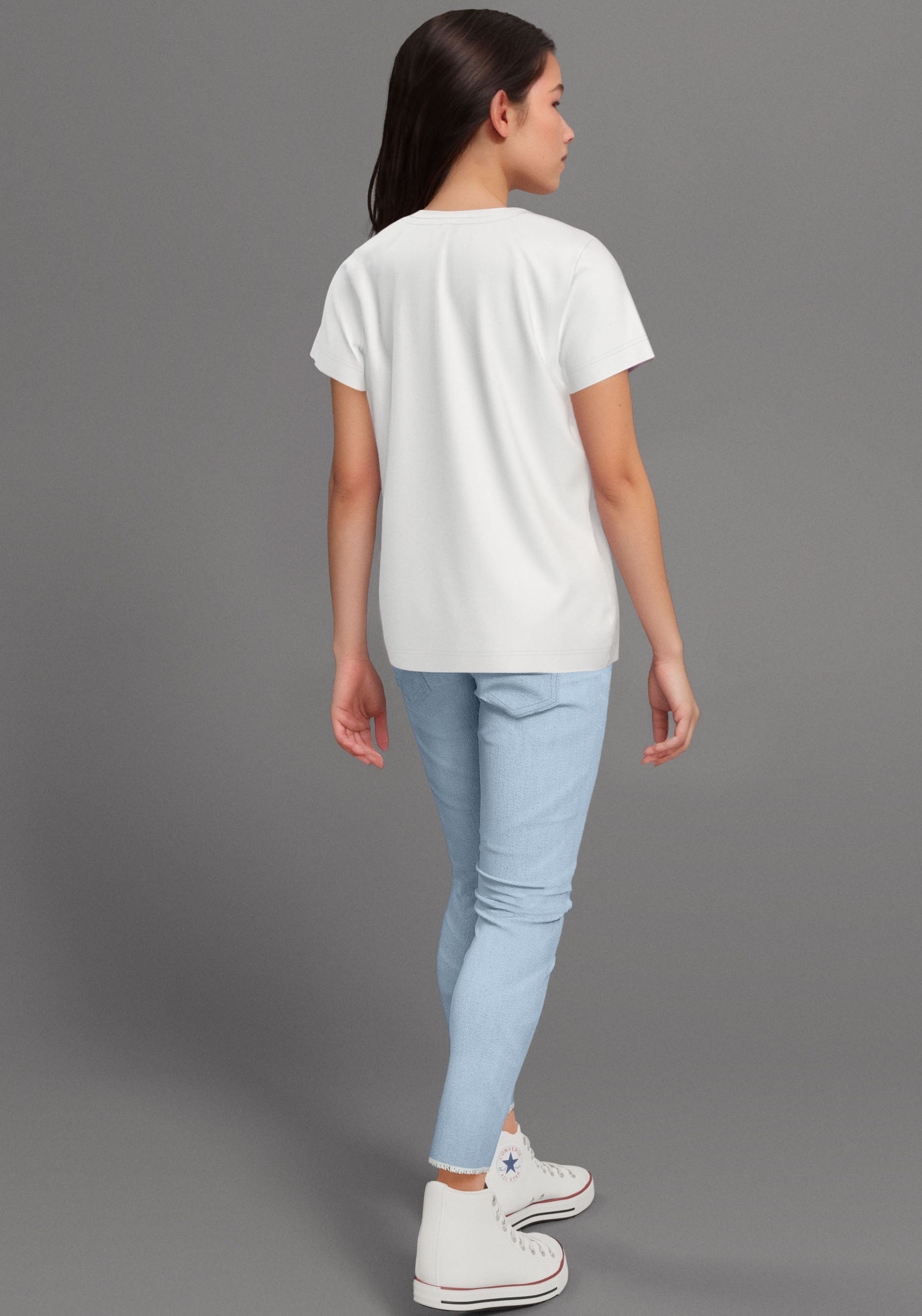 KangaROOS T-Shirt »HAPPINESS COMES«, großer Frontprint