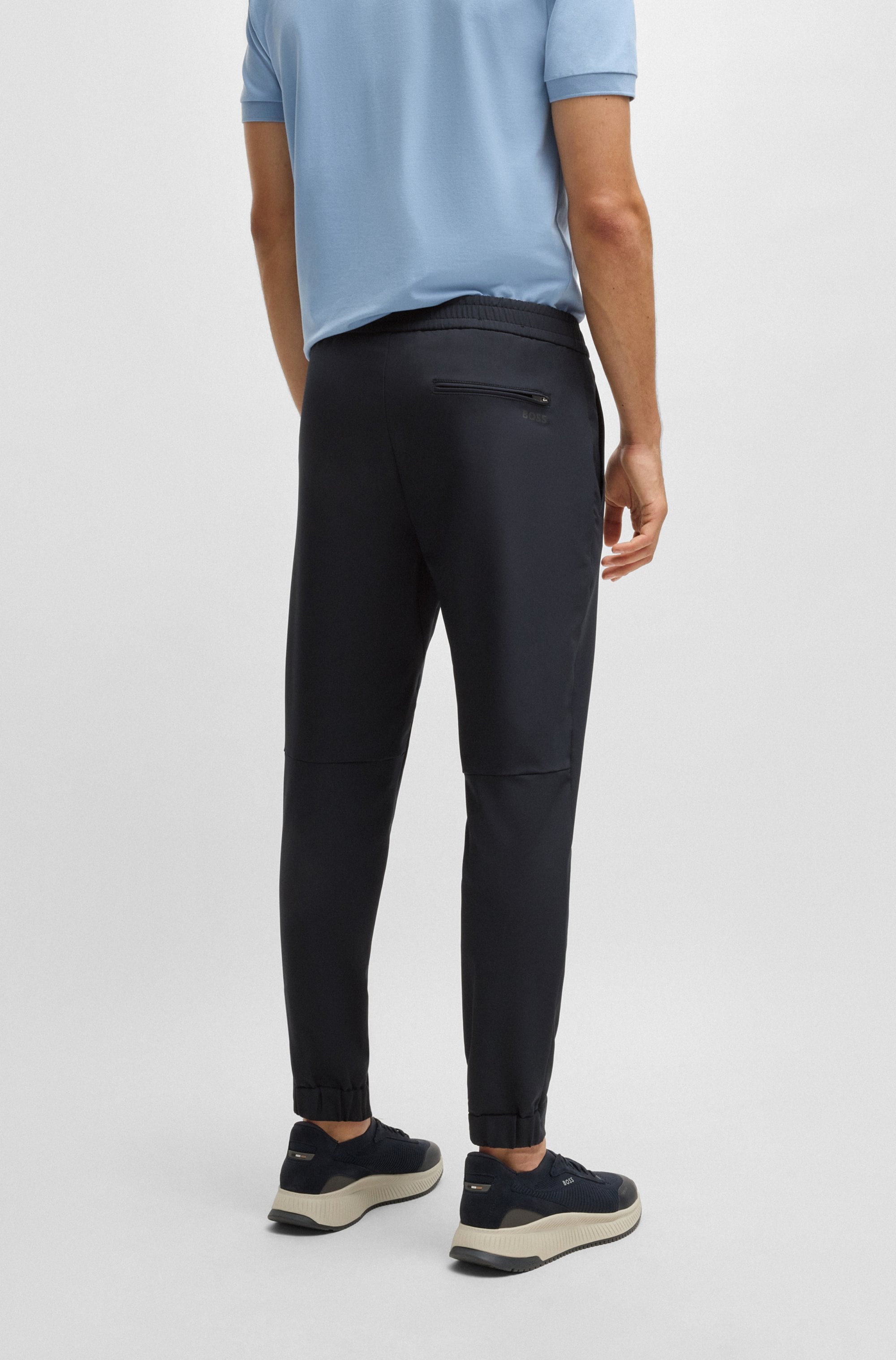 BOSS GREEN Stretch-Hose »T_Flex«, mit elastischem Bund und Kordelzug