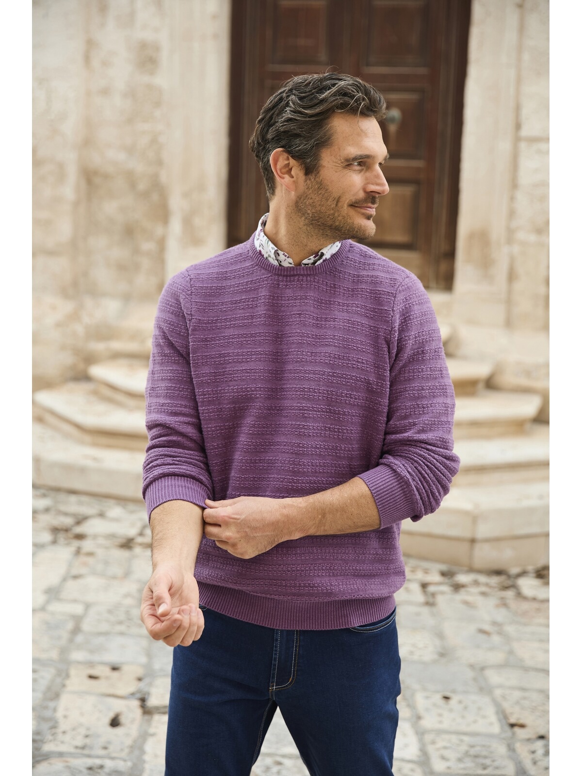 Babista Rundhalspullover »Pullover FLOREVARA«, (1 tlg.), mit Strukturmuster