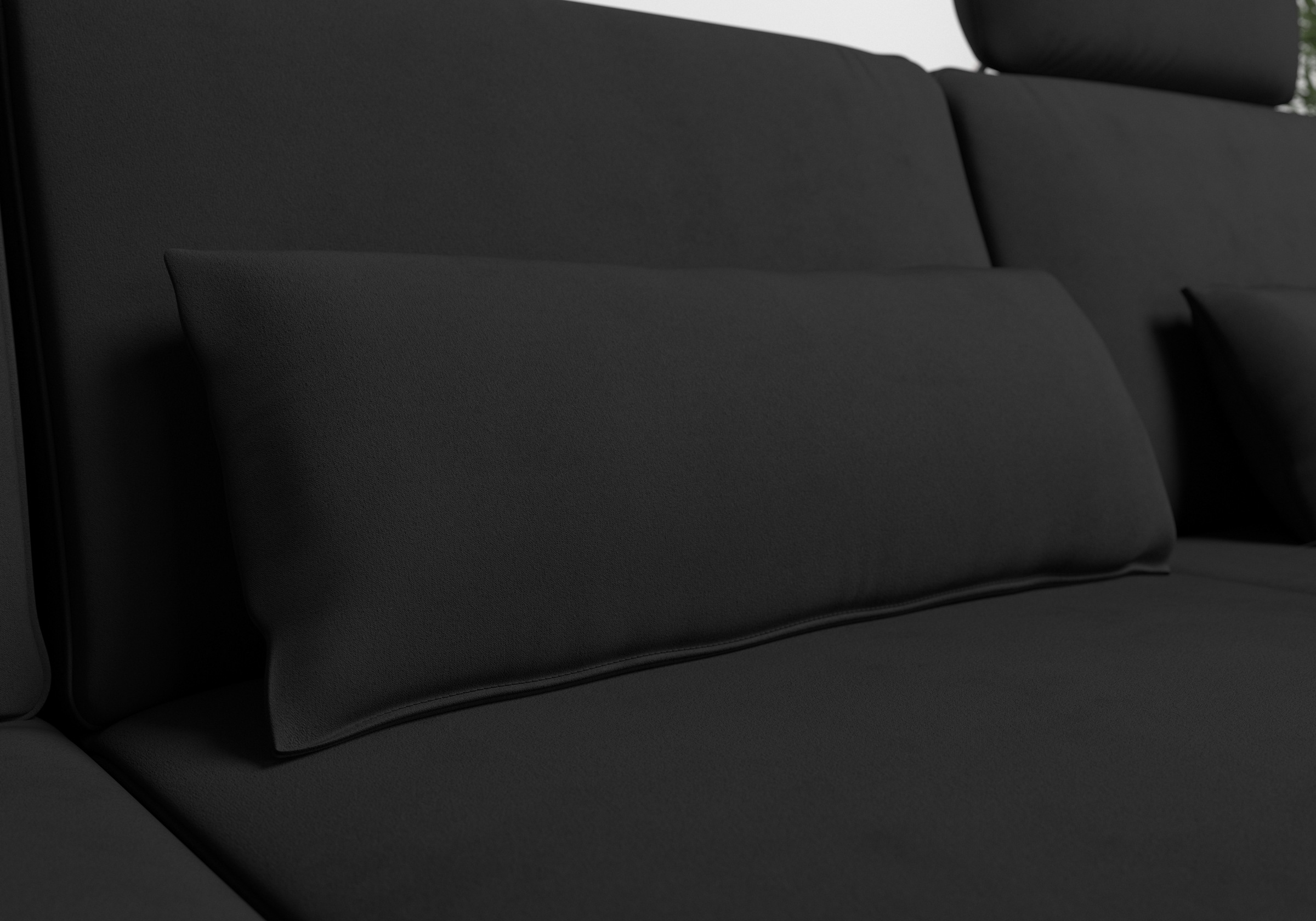 Polsterauflage SIT & MORE "Olsen", schwarz, B:65cm H:25cm T:10cm, 100% Polyester, Polsterauflagen, Polsterauflage 2