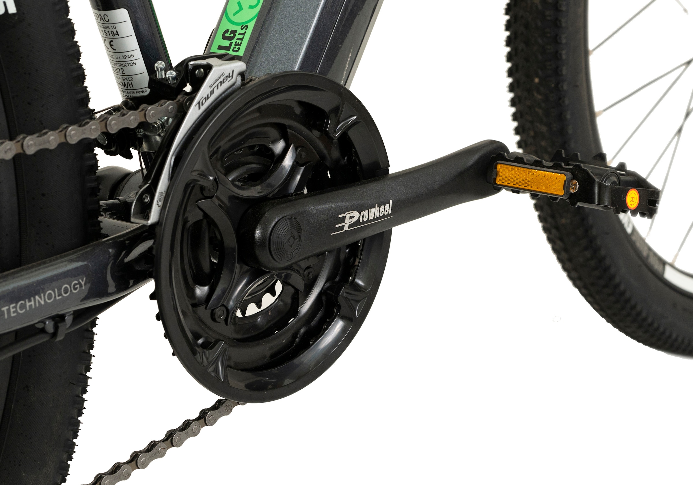 TOTEM E-Bike »EV-S«, 21 Gang, Shimano, Tourney, Heckmotor 250 W, Pedelec, Elektrofahrrad für Damen u. Herren, MTB