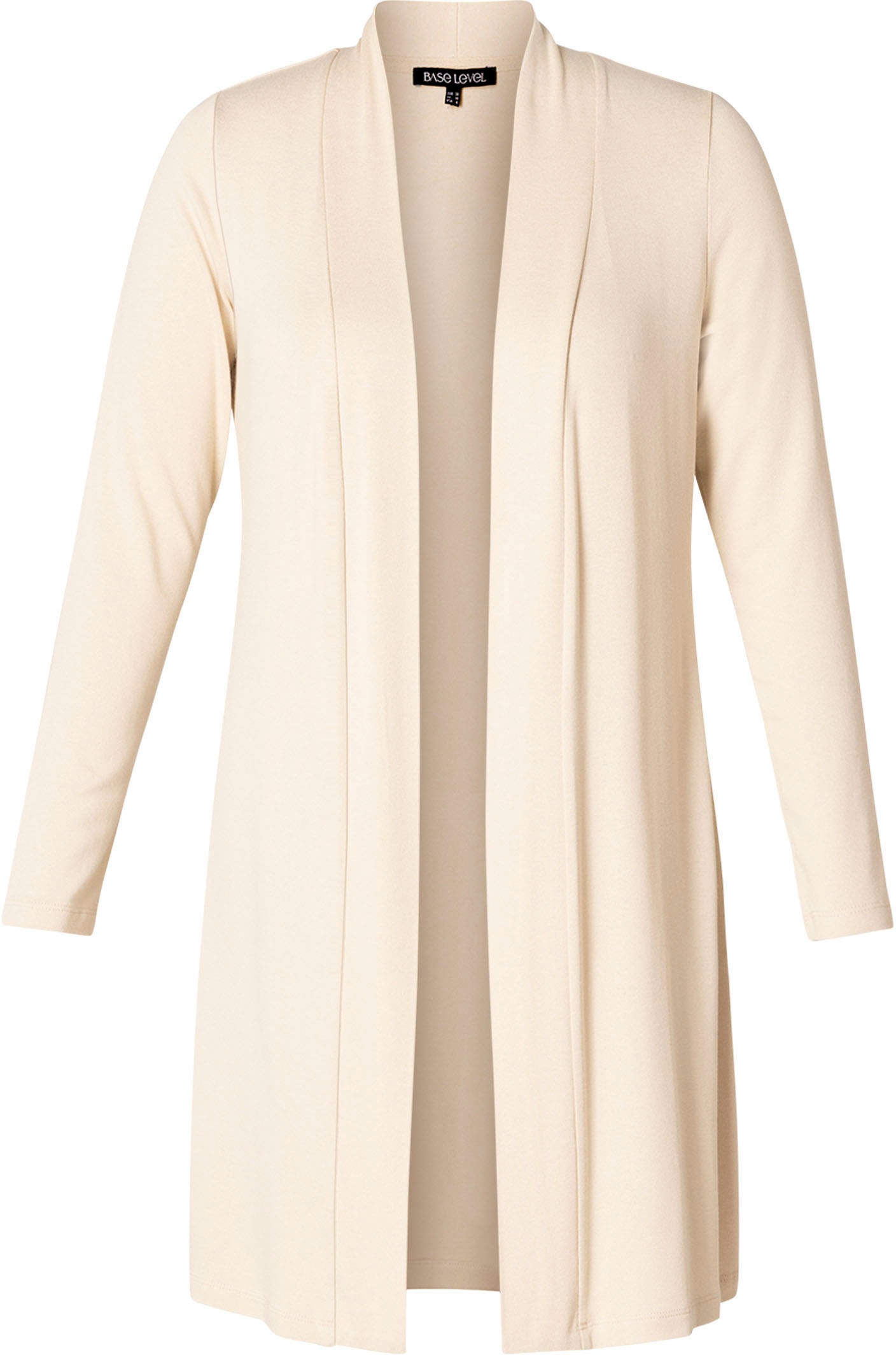 Thumbnail - Base Level Curvy Longstrickjacke "Ayla Long", Figurumspielende, weiche Strickqualität