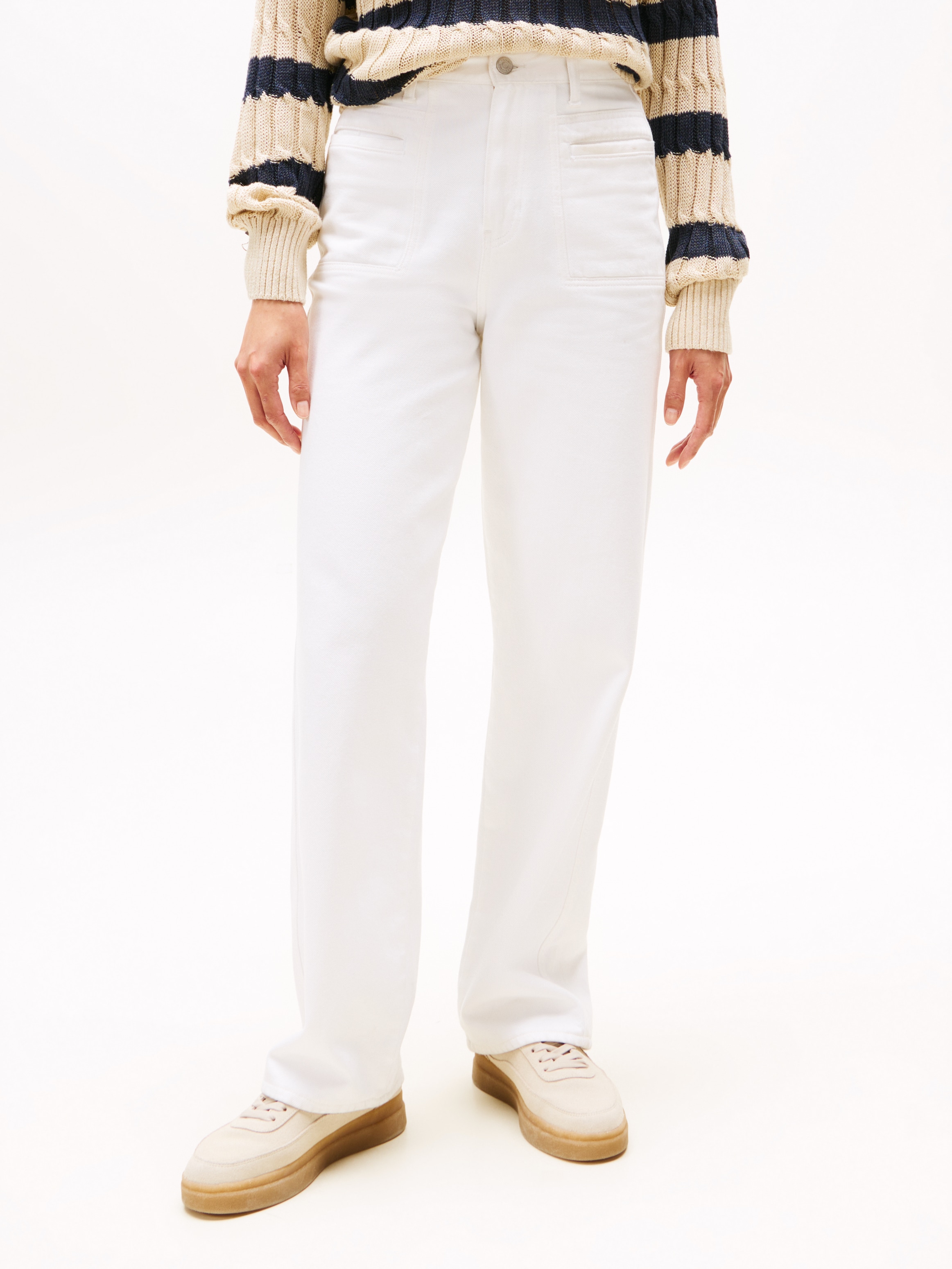 Tommy Hilfiger Straight-Jeans "DNM WHITE RELAXED STRAIGHT HW" günstig online kaufen