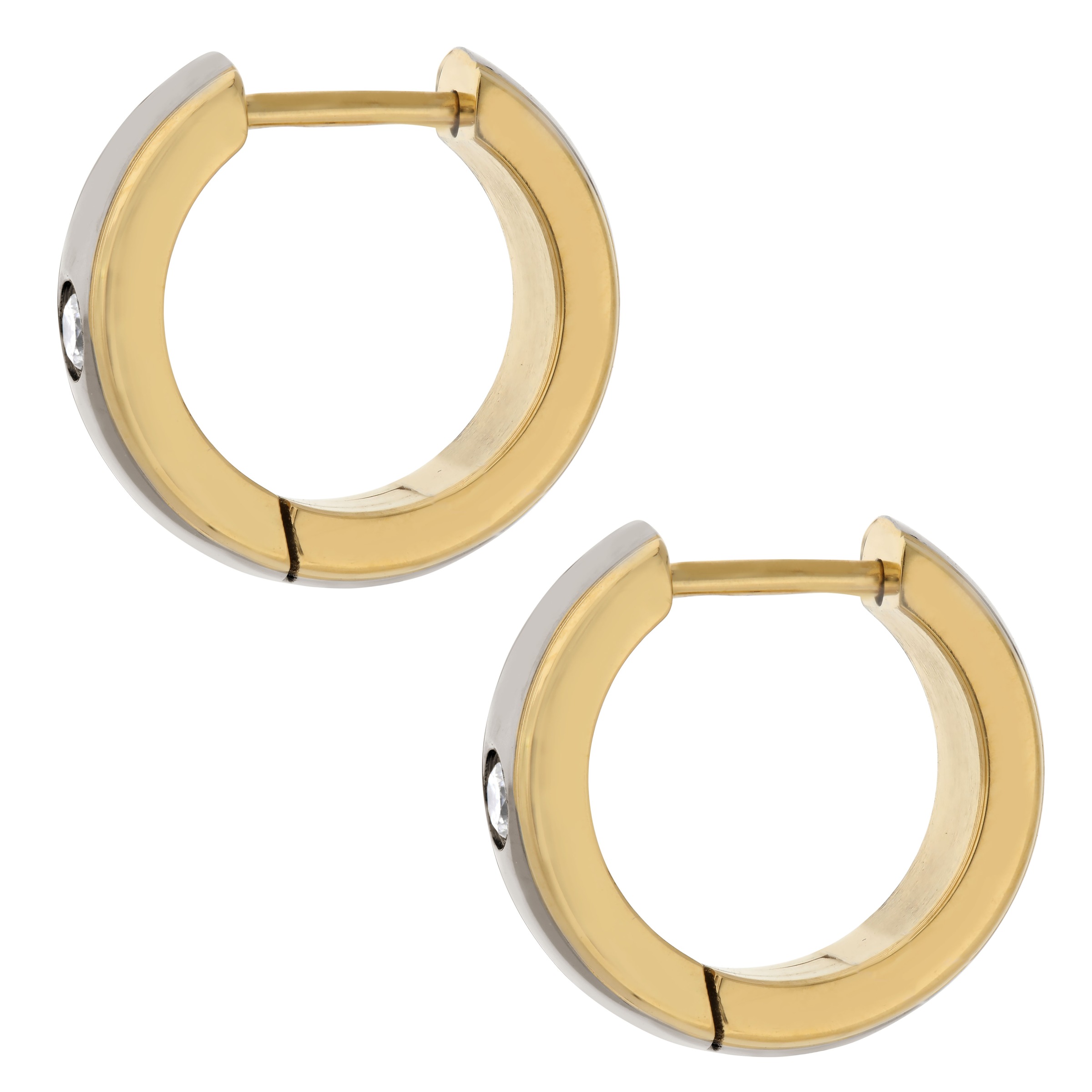 TITANIA Paar Creolen »Titancreolen« mit Lab Grown Diamonds