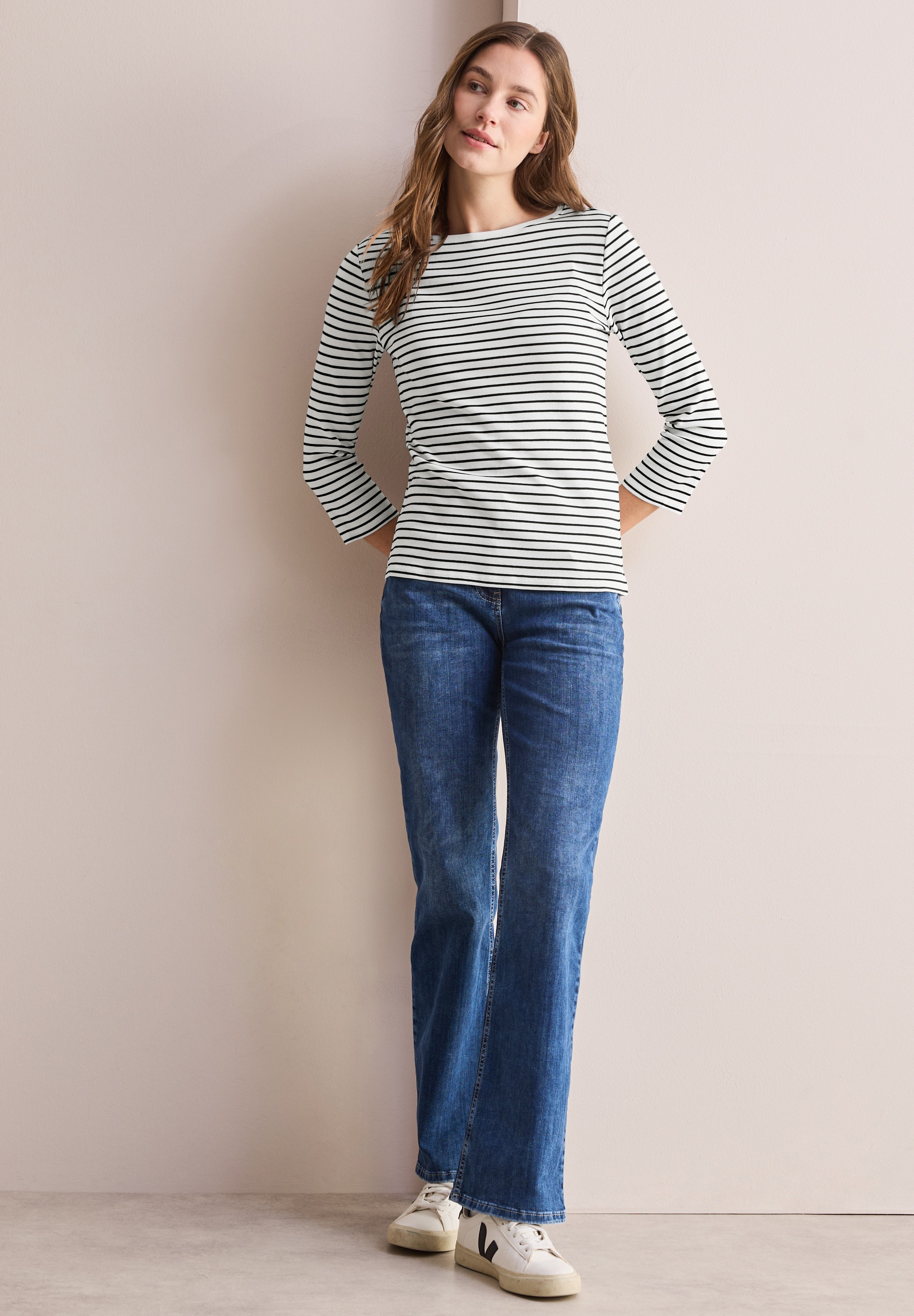 Cecil 3/4-Arm-Shirt, mit Streifenmuster