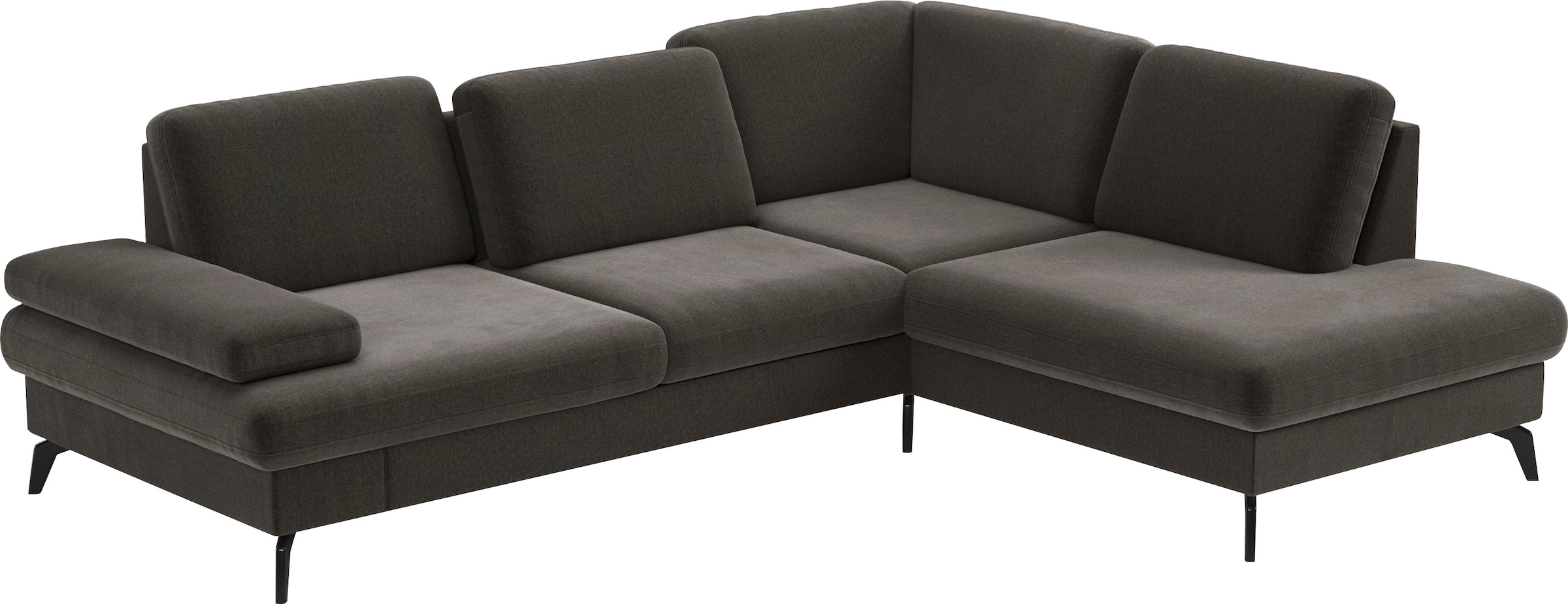 sit&more Ecksofa "Morris L-Form, inkl. Sitztiefenverstellung" wahlweise mit Armteilverstellung, Schlaffunktion & Bettkasten