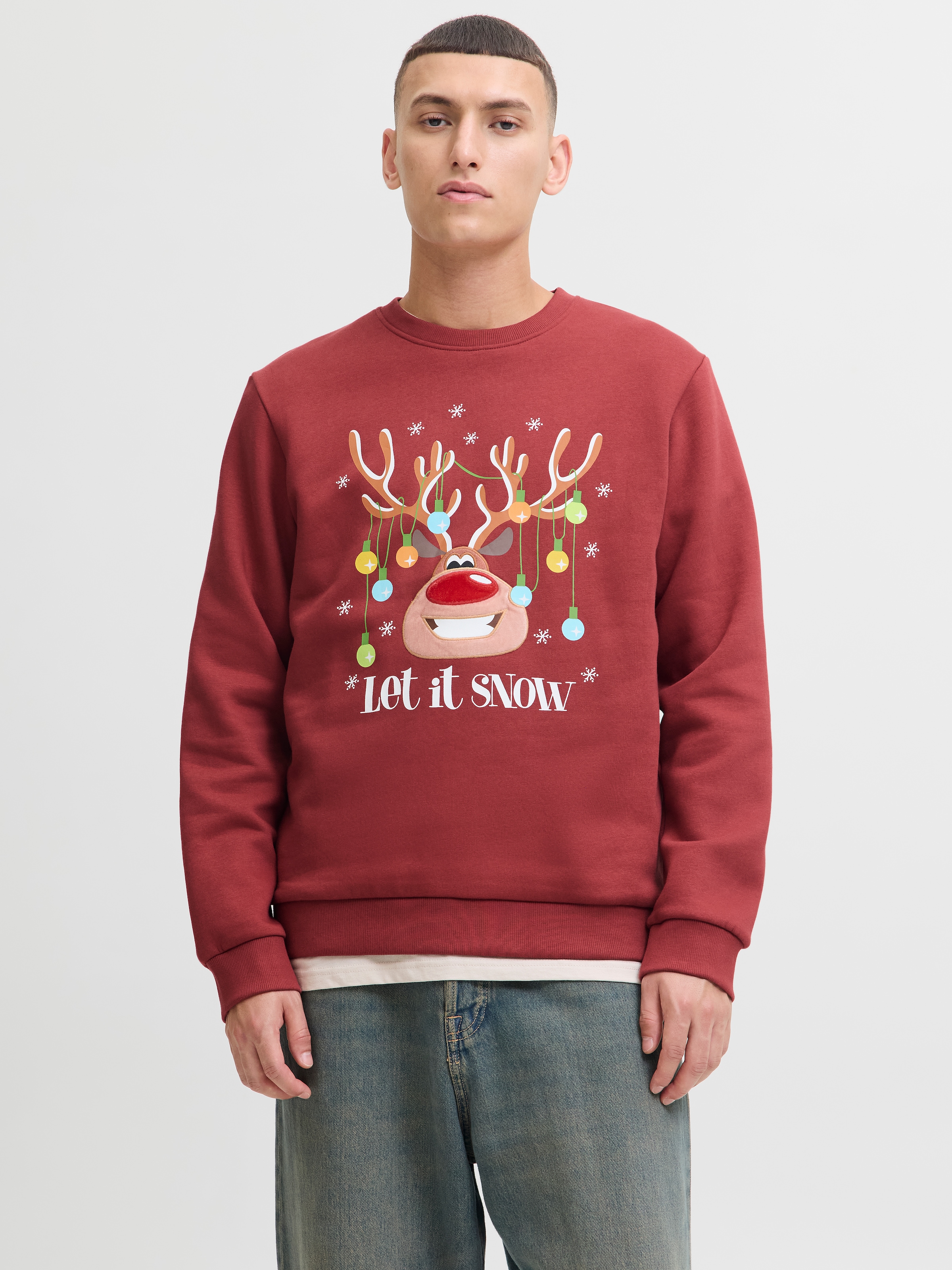 Jack & Jones "JJCHRISTMAS SWEAT CREW NECK XMAS" günstig online kaufen