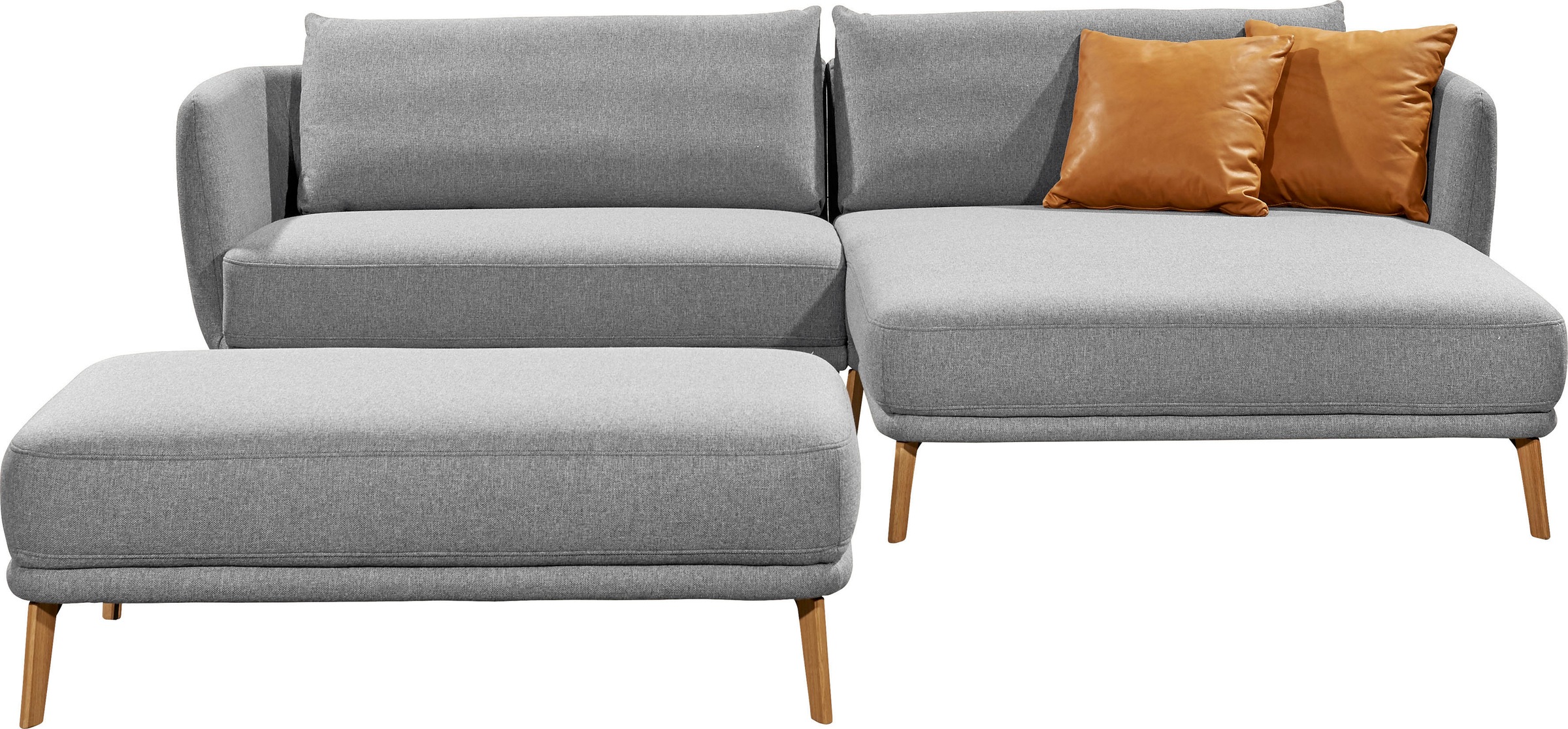SCHÖNER WOHNEN-Kollektion Hocker "Pearl", mit Holzfuß günstig online kaufen