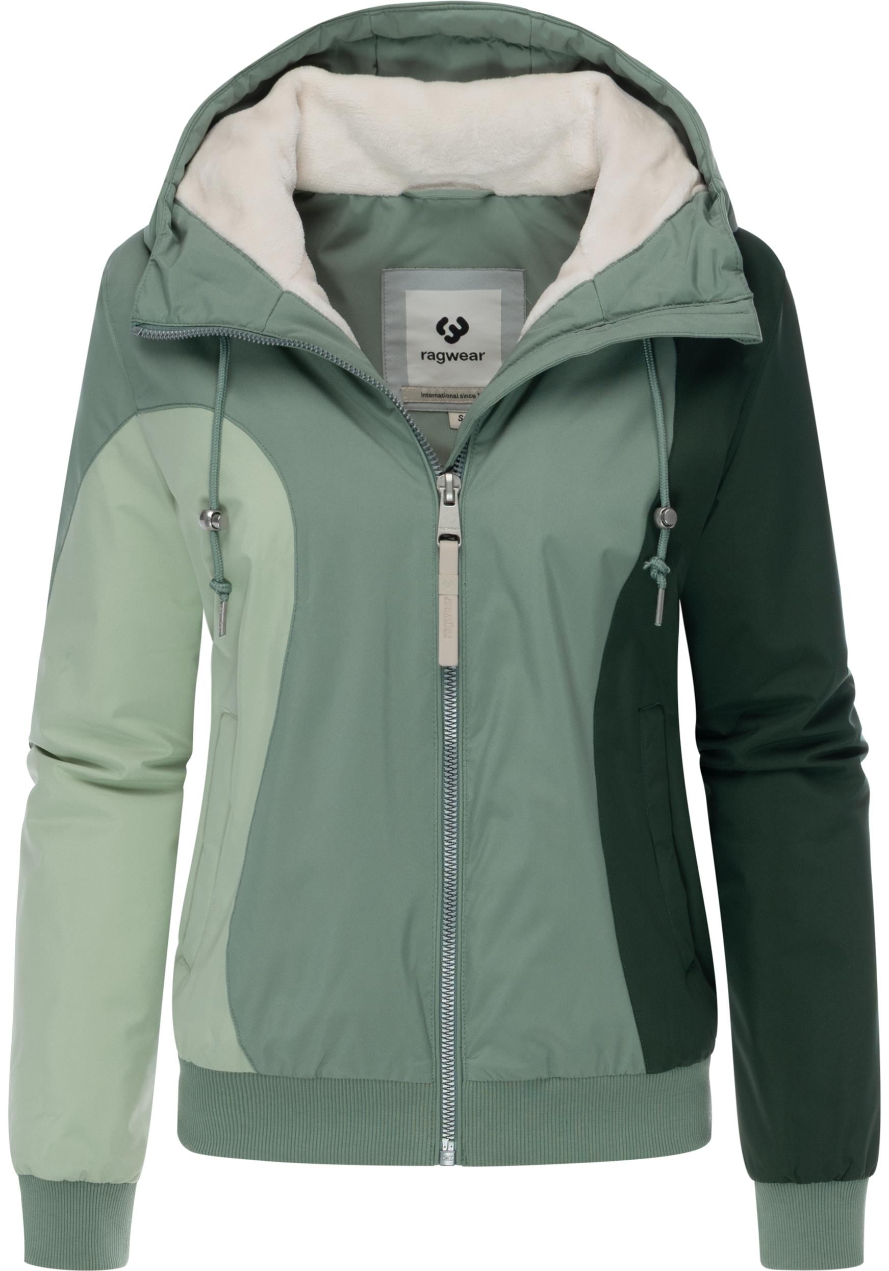 Ragwear Bomberjacke »Oggie Block Warm YOUMODO«, mit Kapuze, Wasserdichte Outdoorjacke mit Kapuze