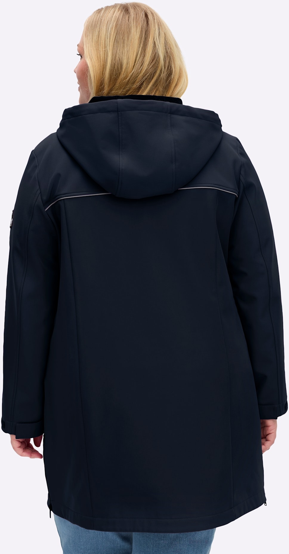 Sheego Softshelljacke, mit Kapuze